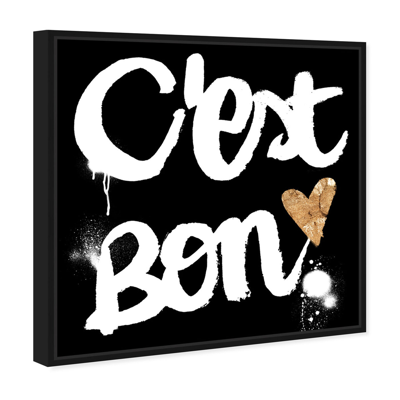 Angled view of C Est Bon featuring typography and quotes and motivational quotes and sayings art.