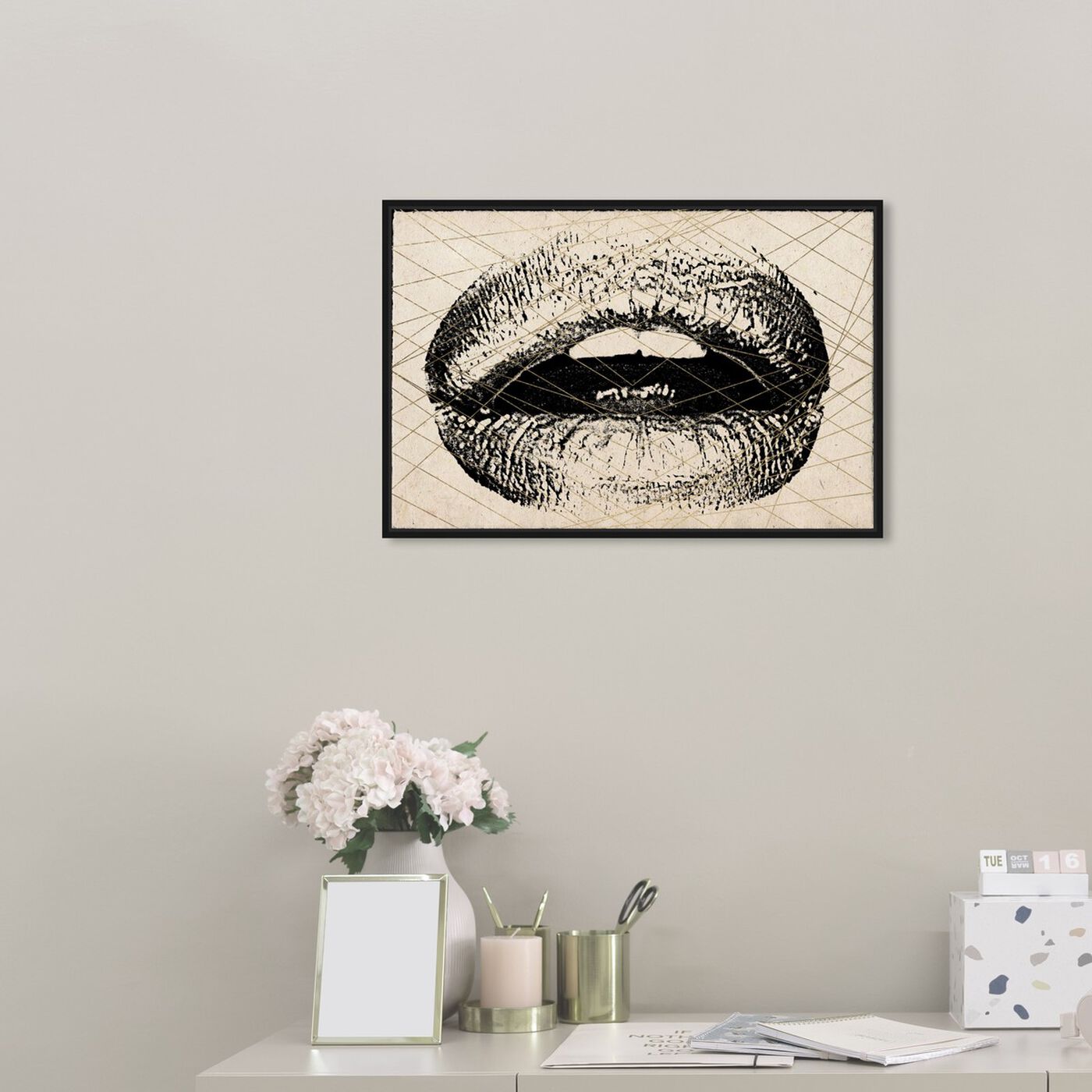 OFF Lips  Wall Art by Oliver Gal