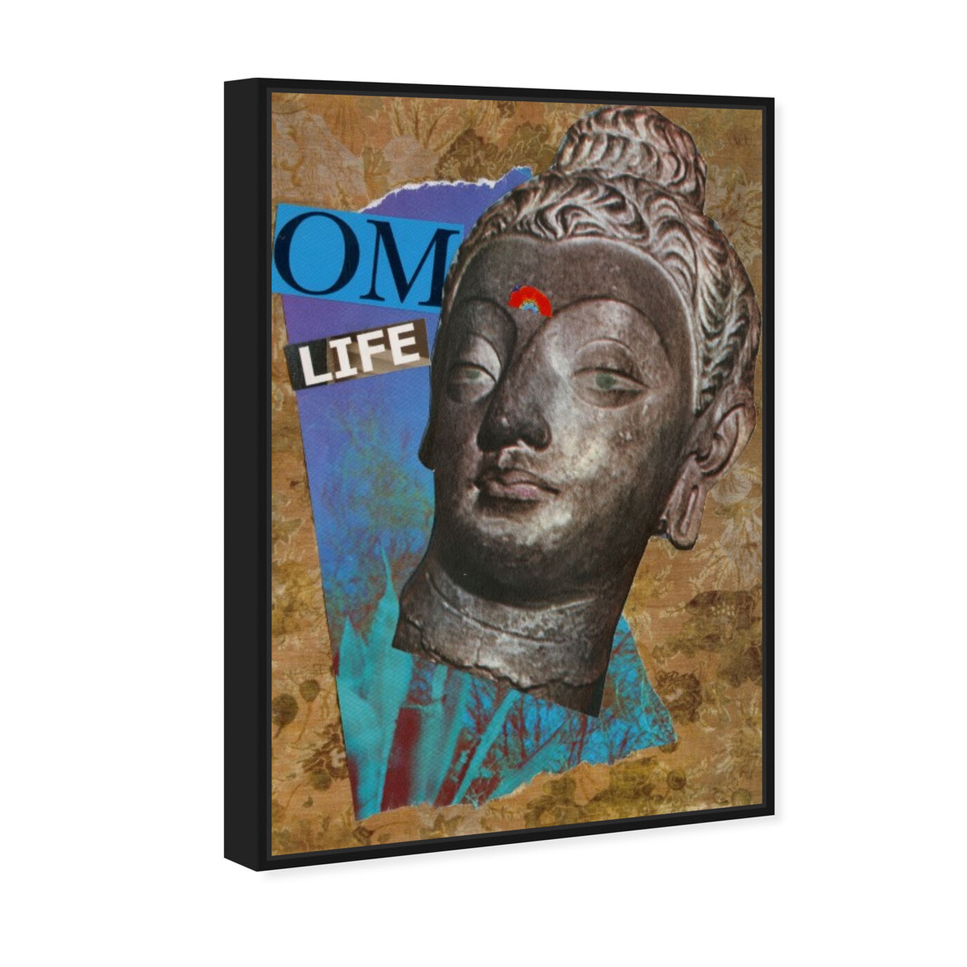 Angled view of Om by Anne Wadsworth featuring symbols and objects and mystic symbols art.