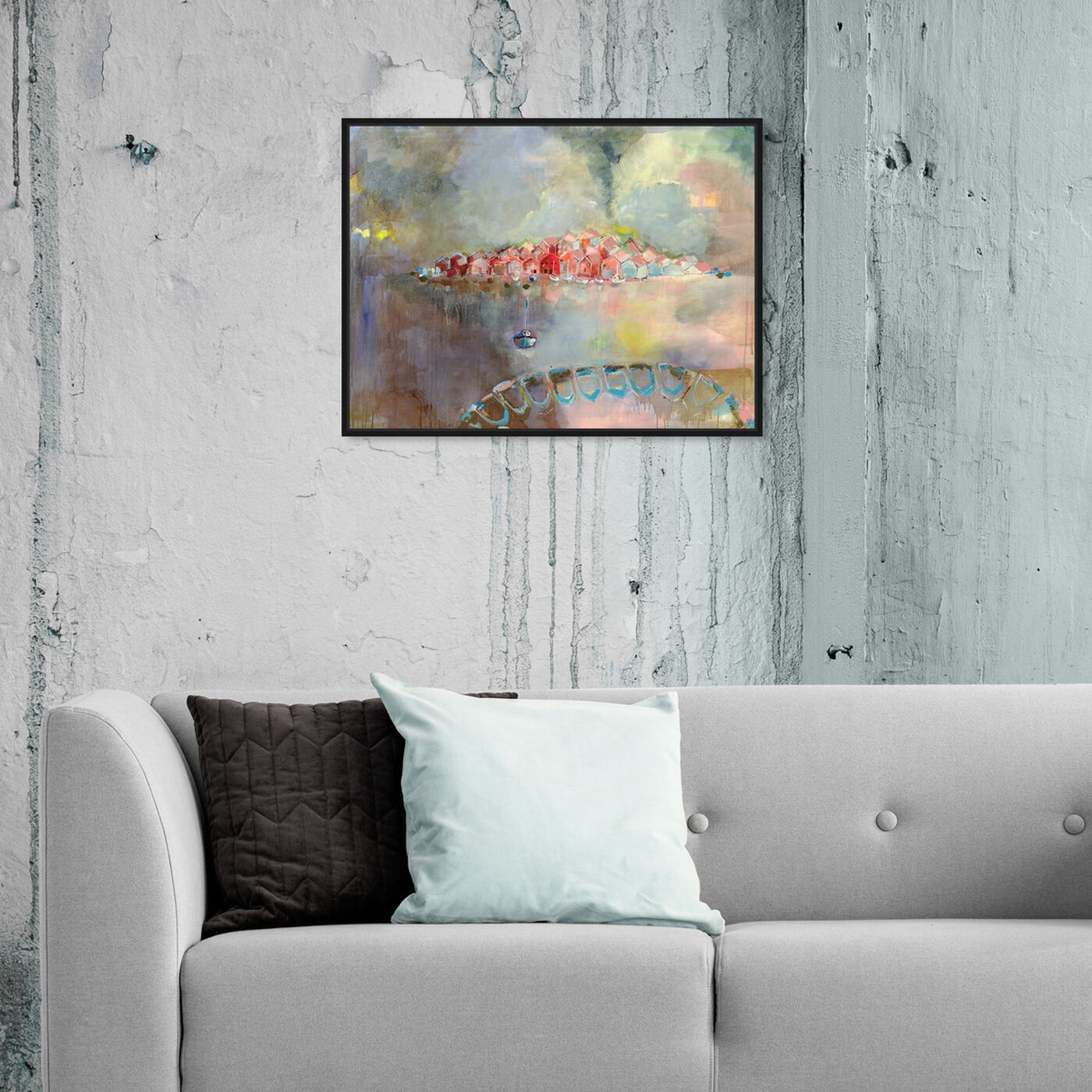 Hanging view of A Place Called Home by Michaela Nessim featuring nature and landscape and country landscapes art.