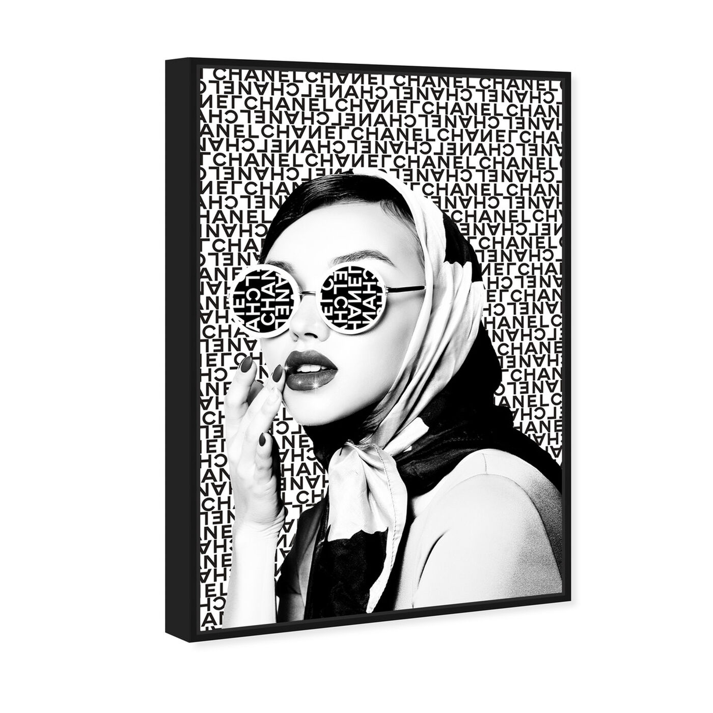 Oliver Gal Fashion and Glam Wall Art Framed Canvas Prints 'Lectures' Books - Black, White - 20 x 16