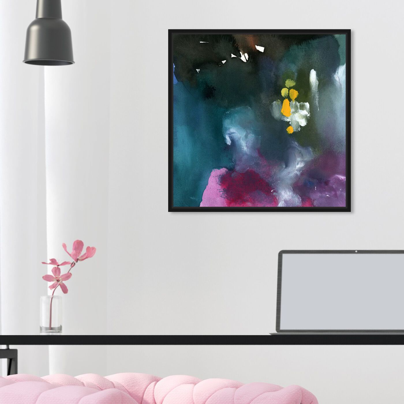 Hanging view of Nebulosas featuring abstract and paint art.