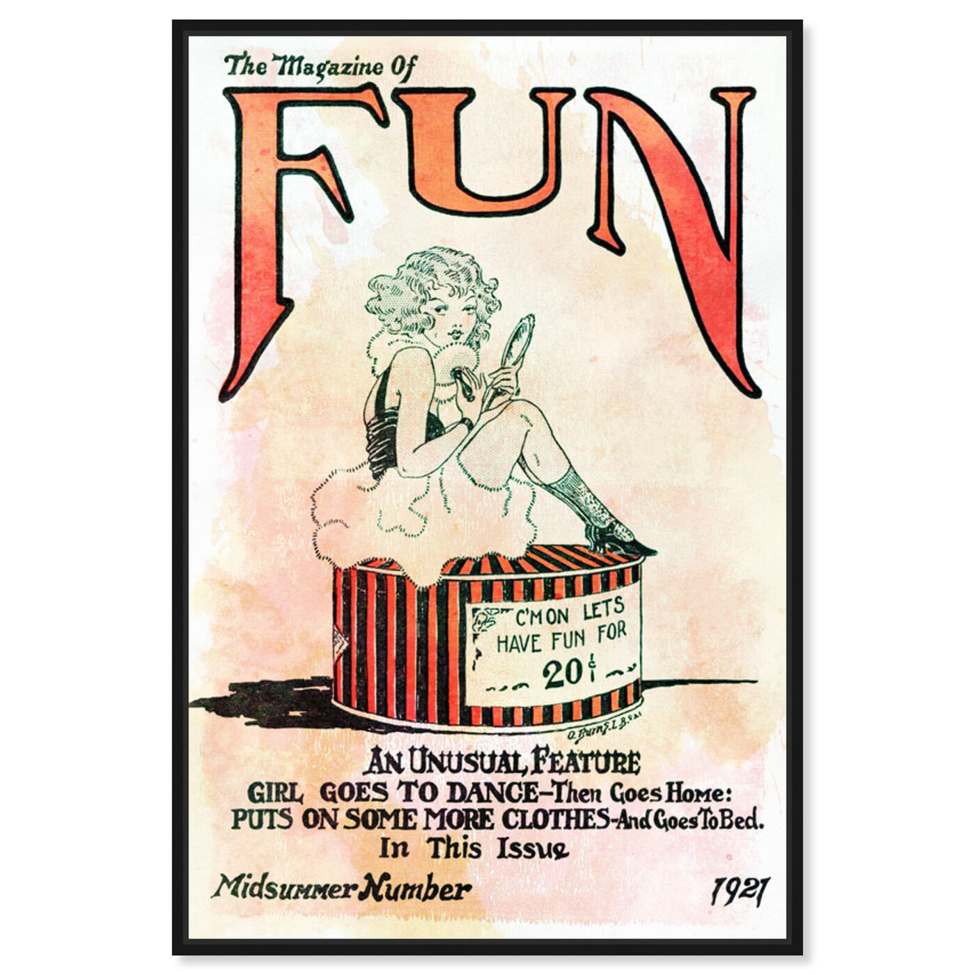 Front view of Let's Have Fun featuring advertising and comics art.