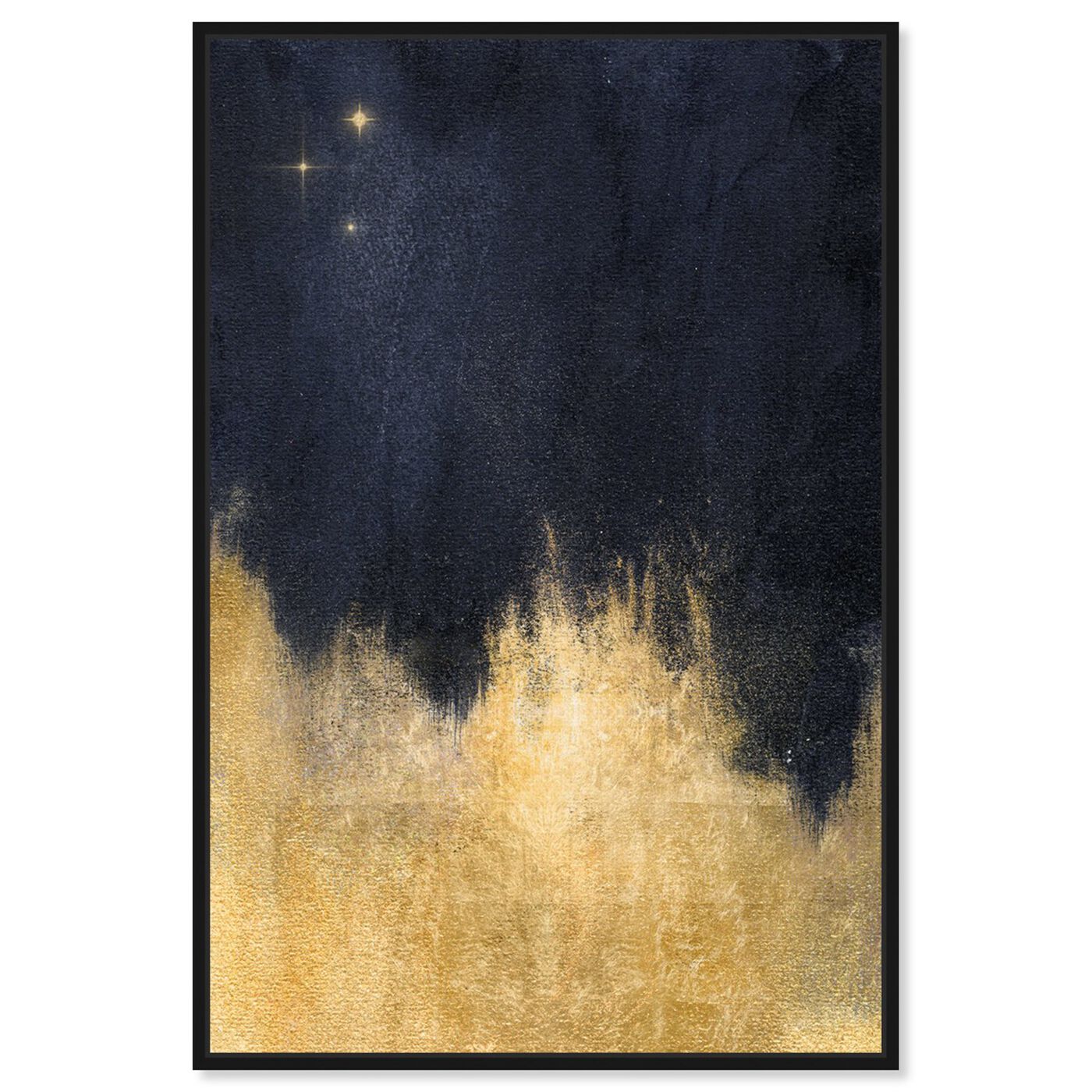 Front view of Stars in the Night featuring abstract and paint art.