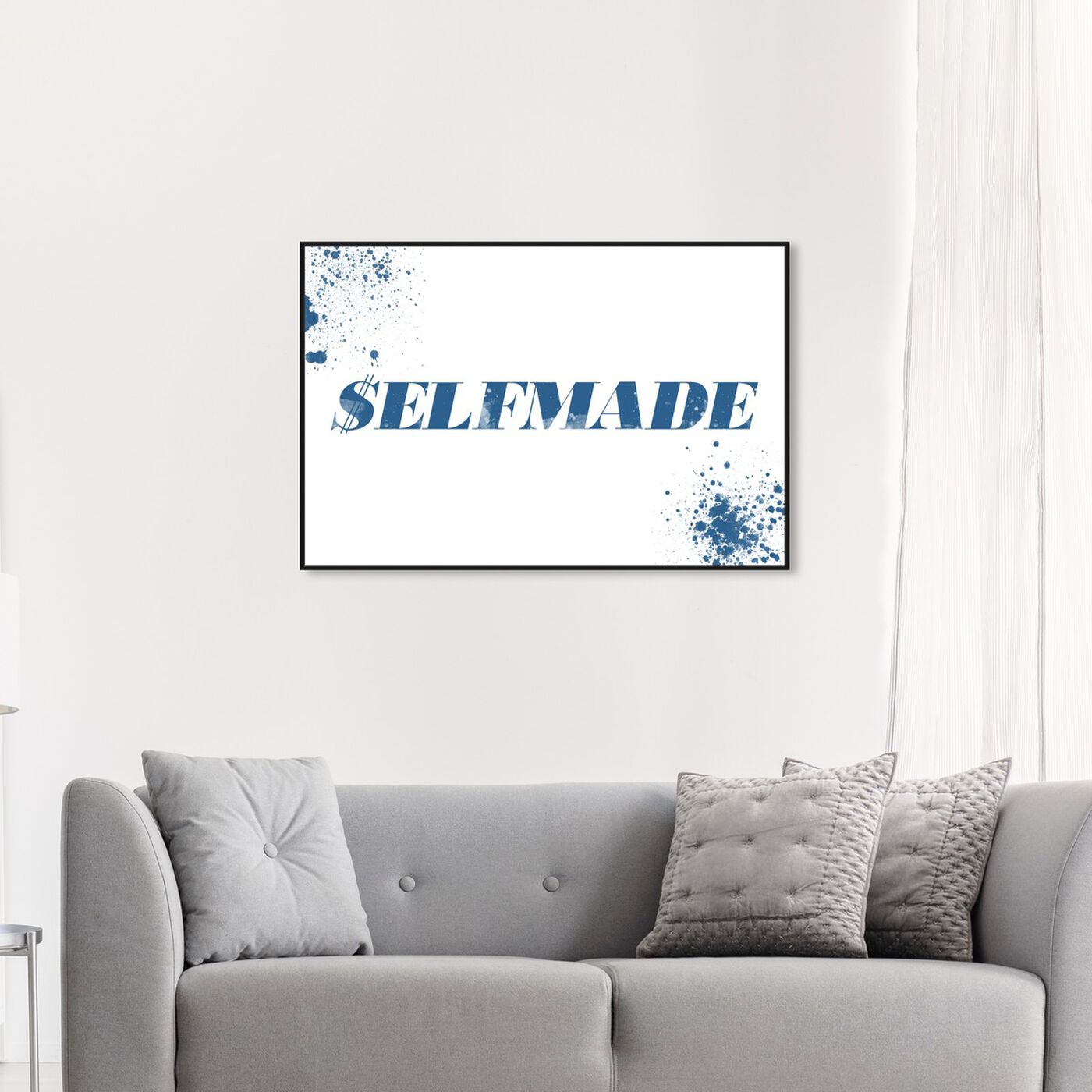 Hanging view of $elfmade featuring typography and quotes and quotes and sayings art.