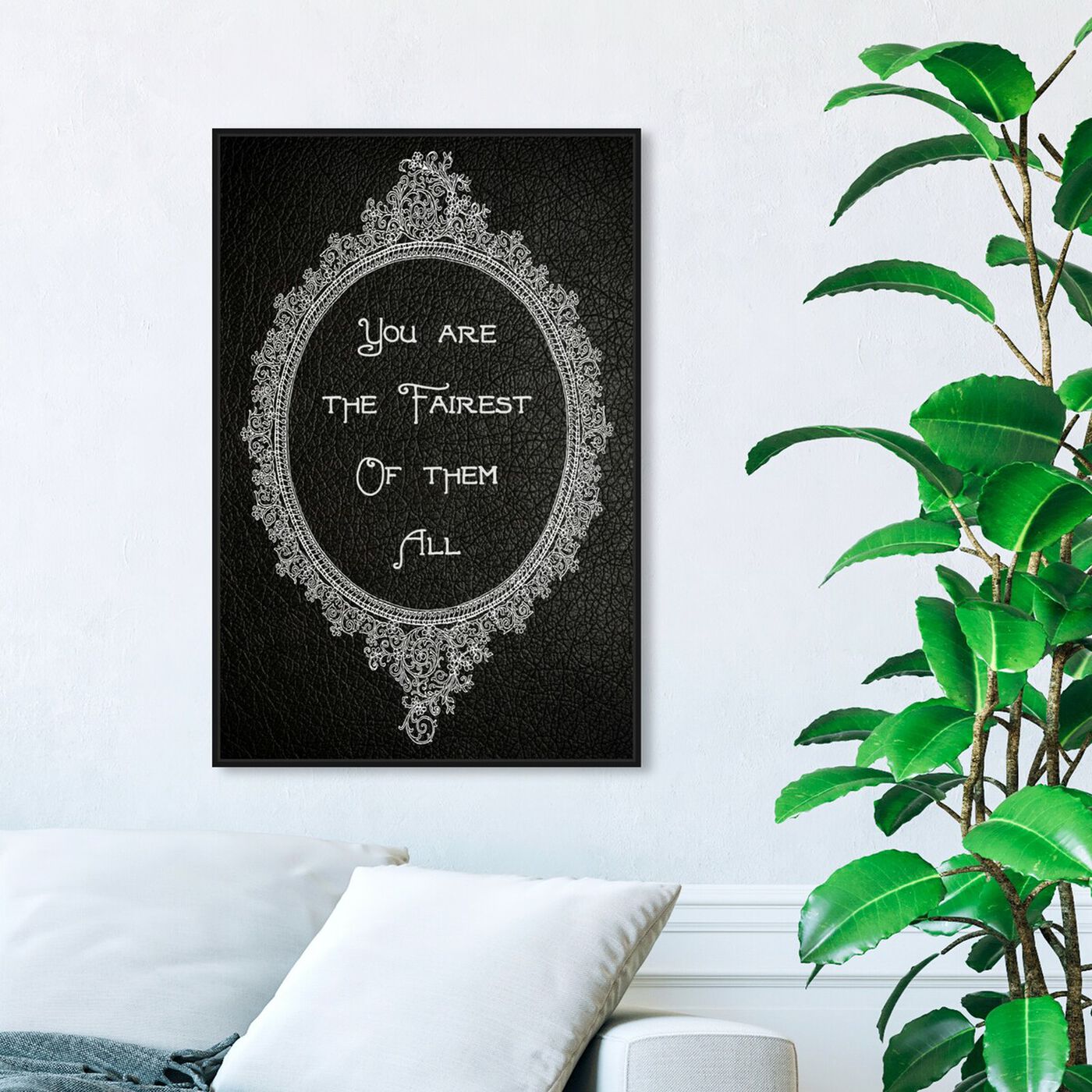 Hanging view of The Most Beautiful II featuring typography and quotes and family quotes and sayings art.