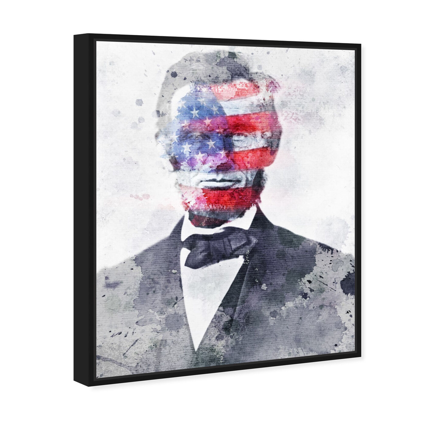 Angled view of Lincoln For America featuring americana and patriotic and us presidents art.