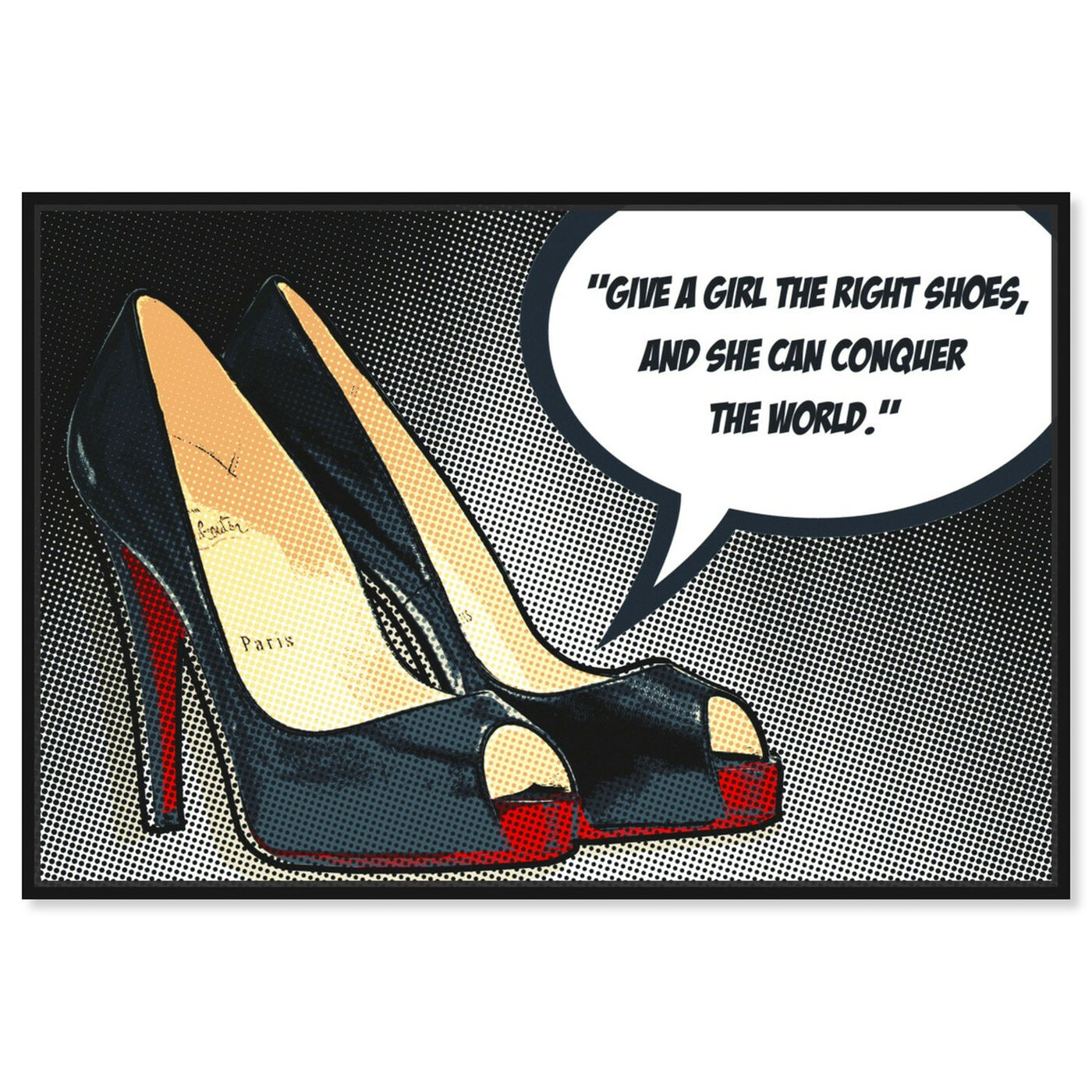 Front view of The Right Shoes featuring fashion and glam and shoes art.