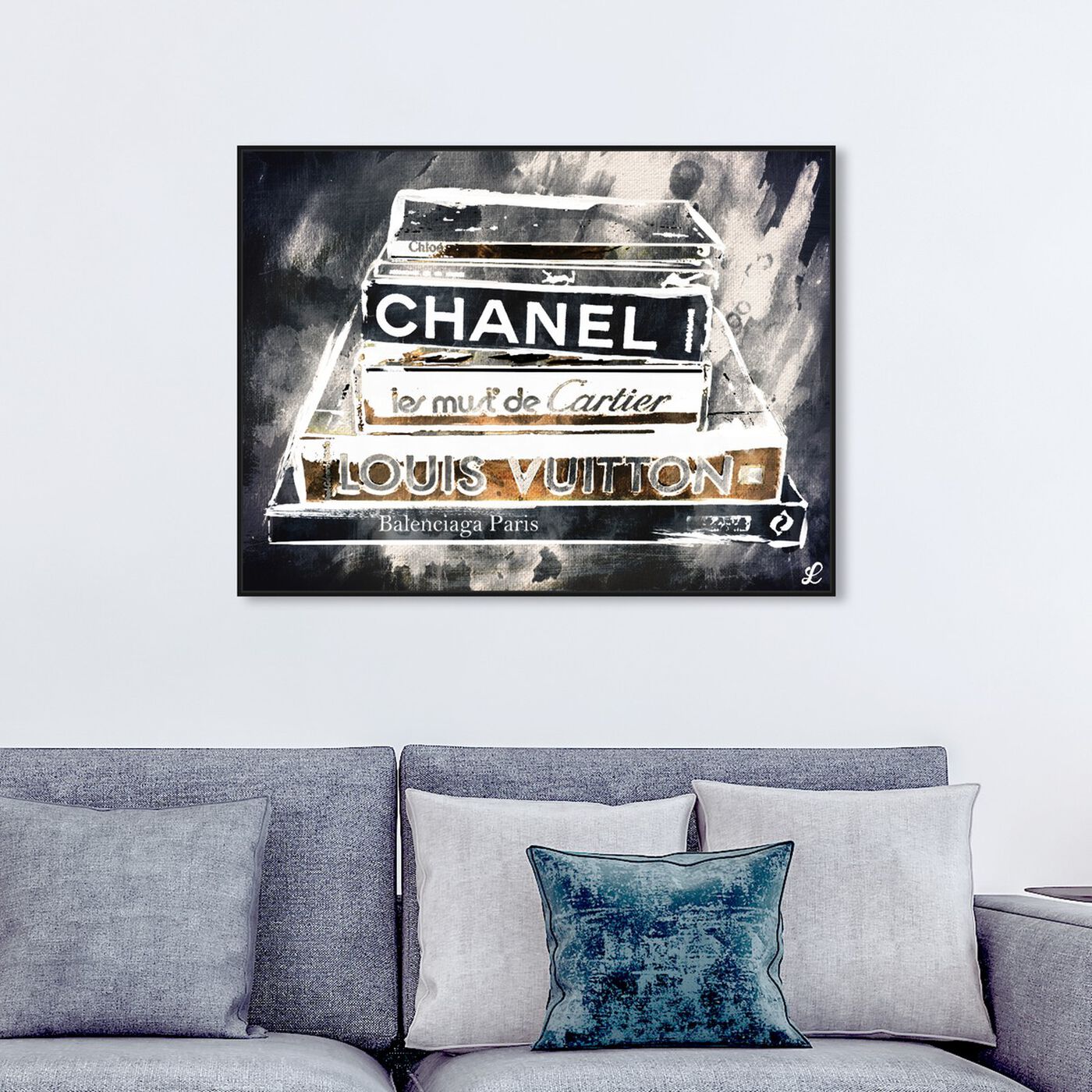 Lectures Gold  Fashion and Glam Wall Art by Oliver Gal