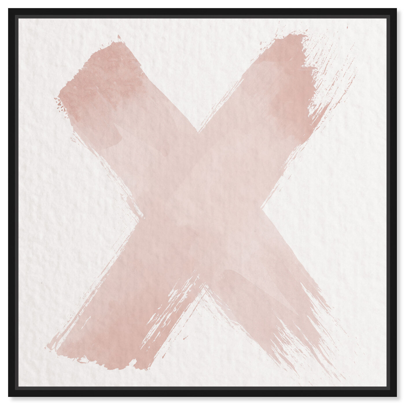 Front view of X of XO Blush featuring typography and quotes and letters and calligraphy art.