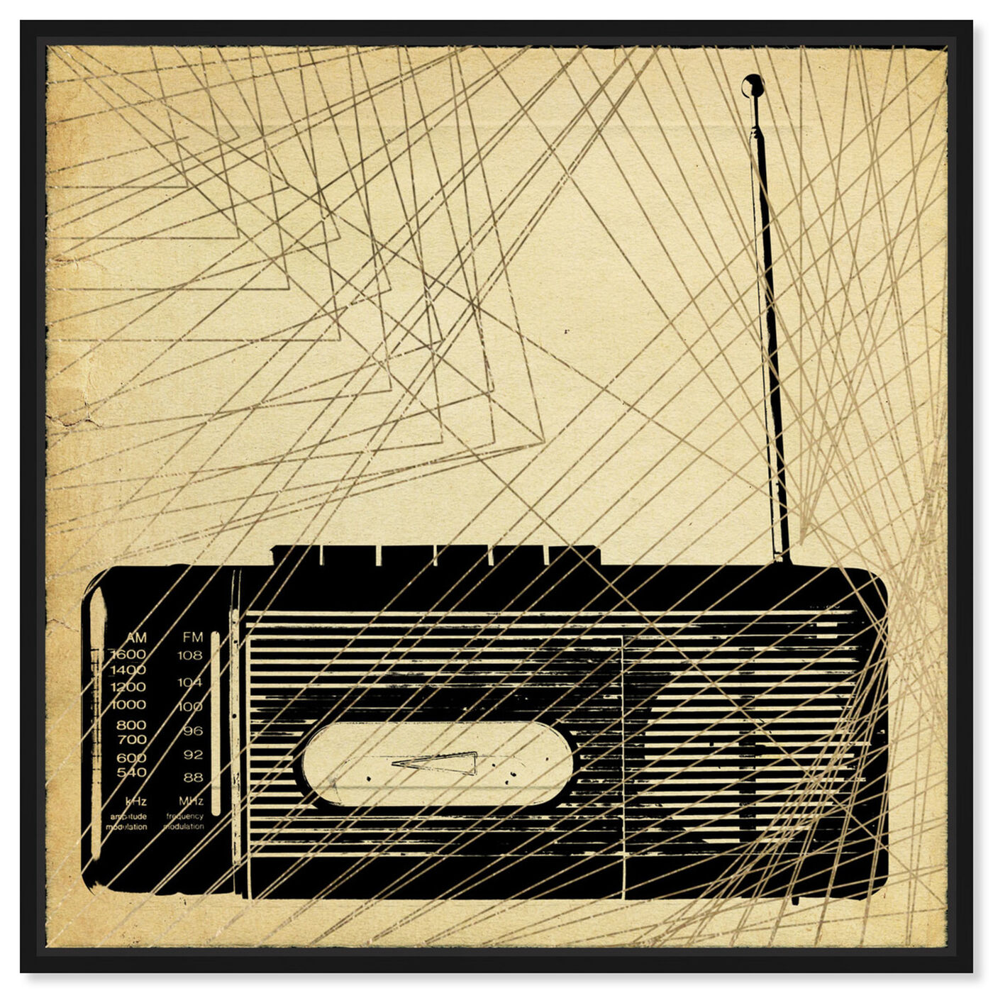 Front view of Radio Print featuring music and dance and dj art.