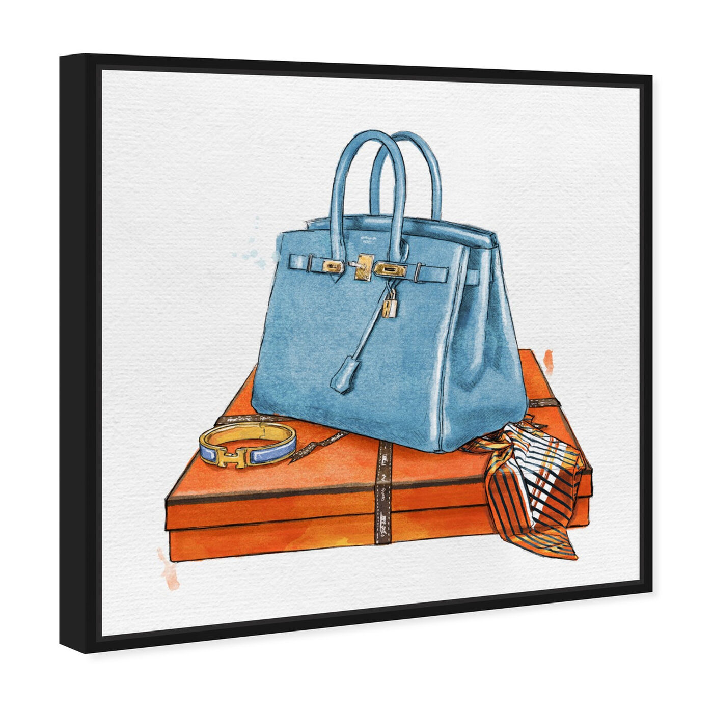 Angled view of My Bag Collection III featuring fashion and glam and handbags art.