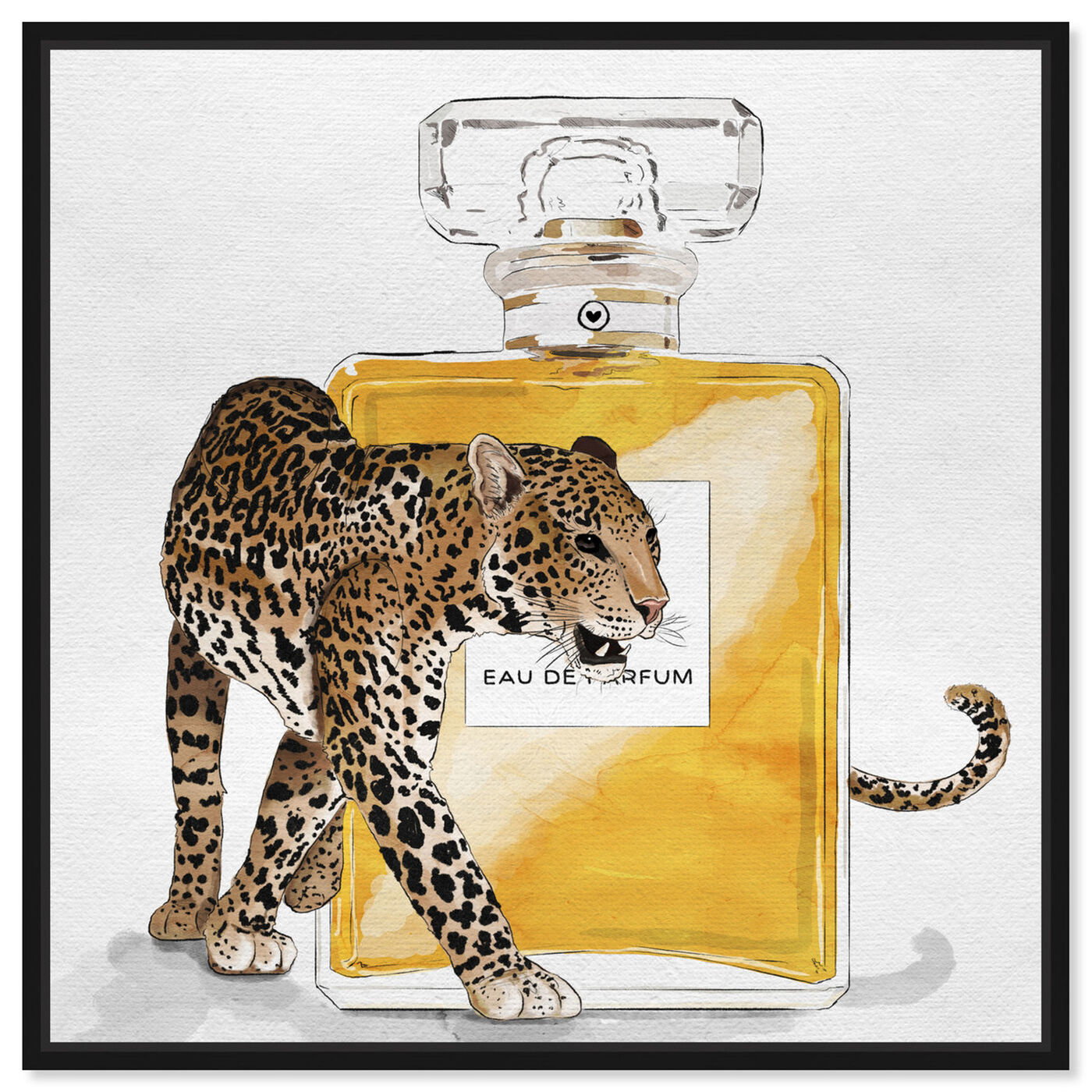 Front view of Exotic Perfume Leopard featuring fashion and glam and perfumes art.