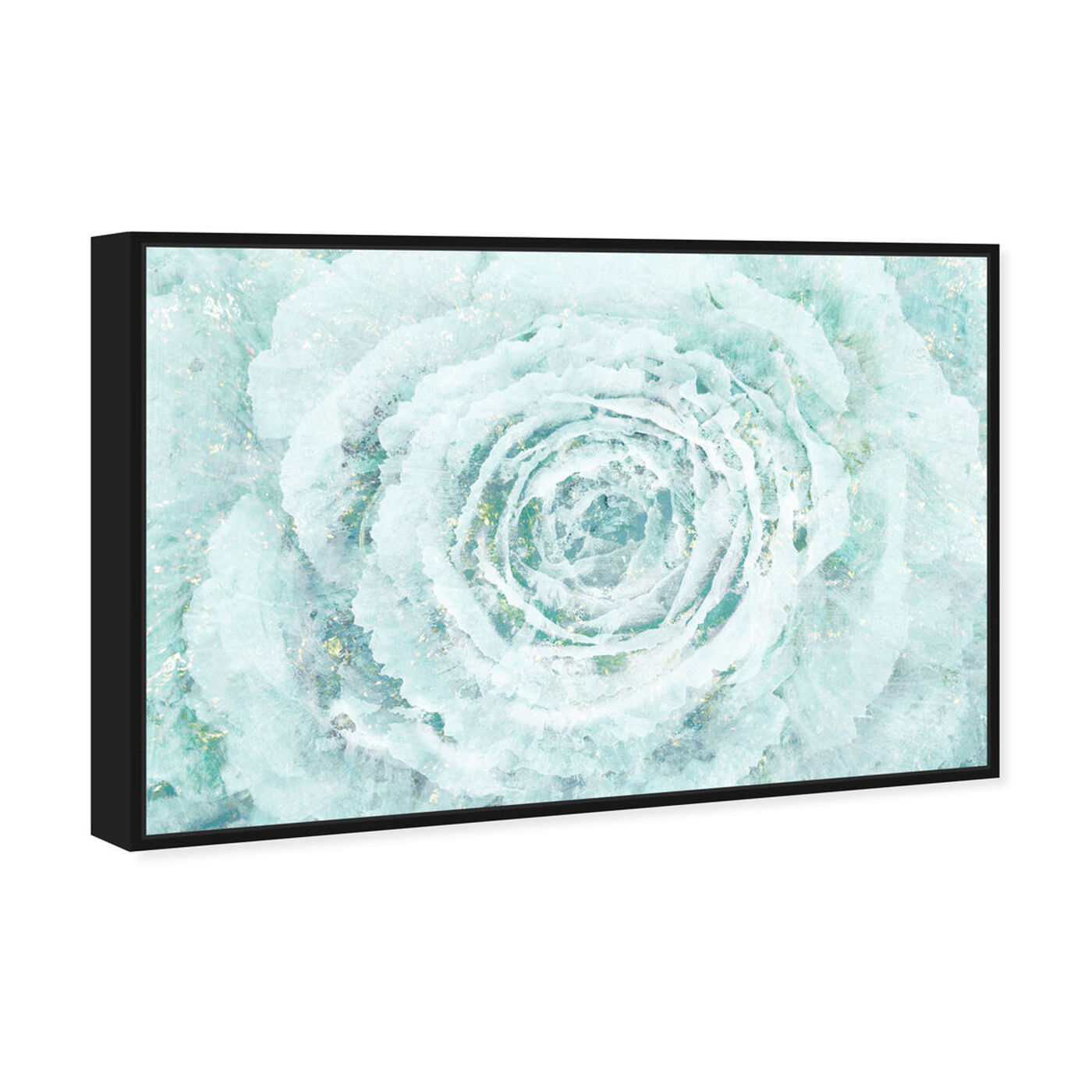 Angled view of Blush Winter Flower featuring floral and botanical and florals art.