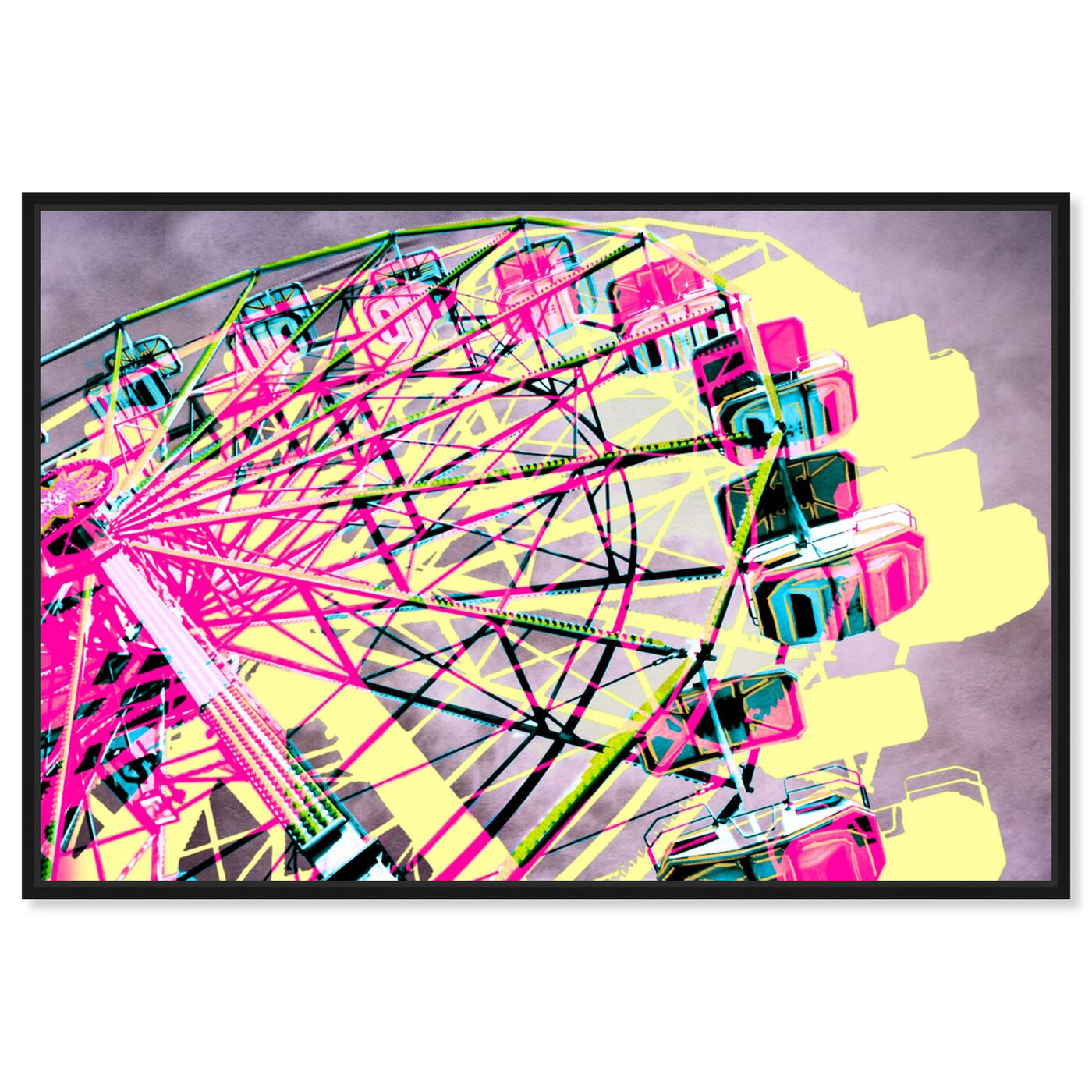 Front view of Ferris Wheel featuring entertainment and hobbies and fairs art.