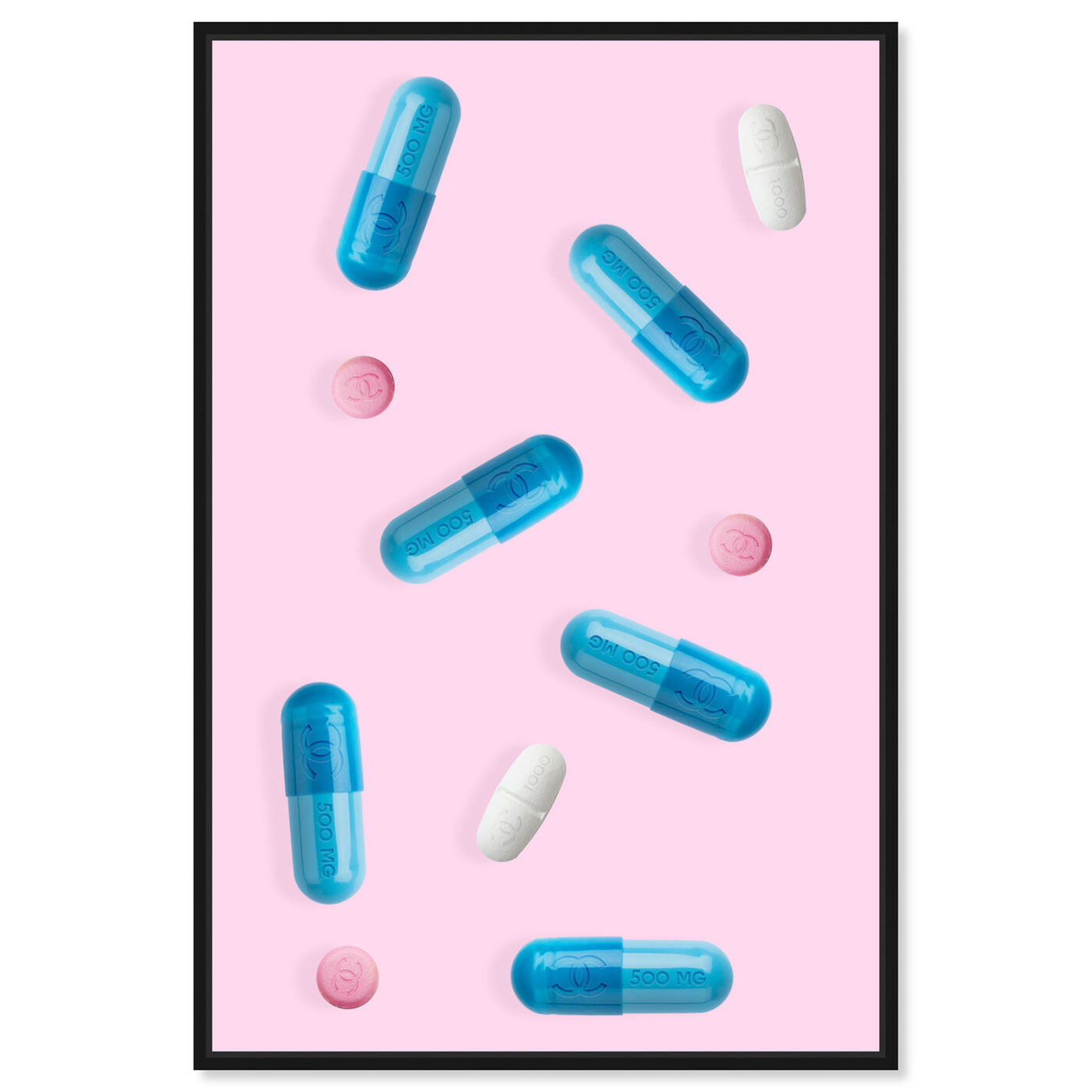 Oliver Gal 'Fashion Pill' Fashion and Glam Wall Art Canvas Print