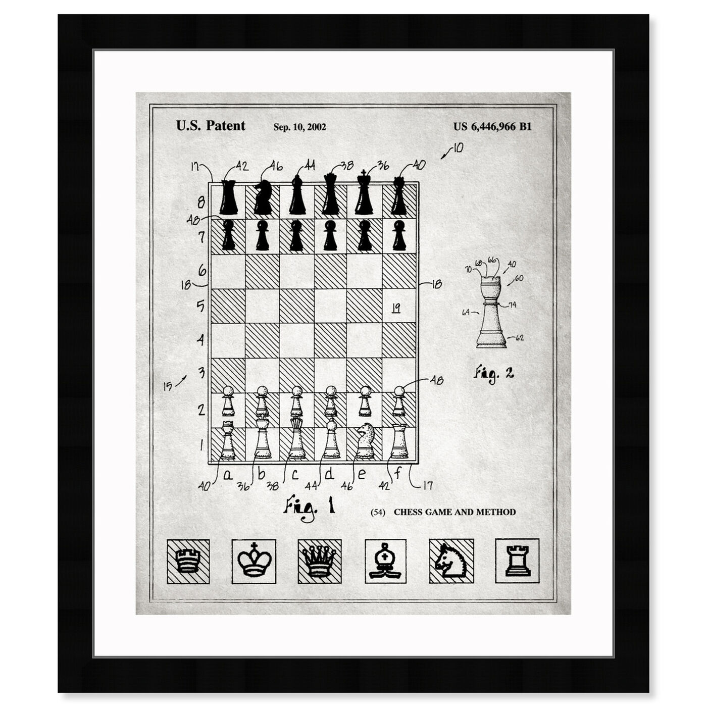 Front view of Chess Game and Method 2000 art.