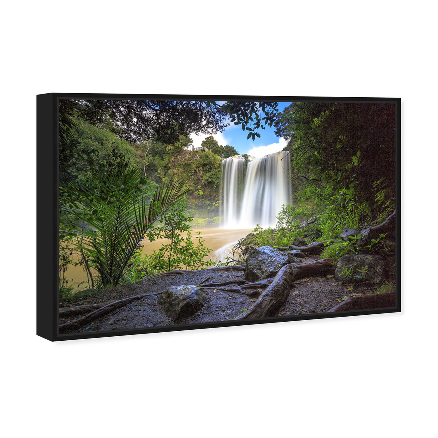 Angled view of Curro Cardenal - Rainforest featuring nature and landscape and forest landscapes art.