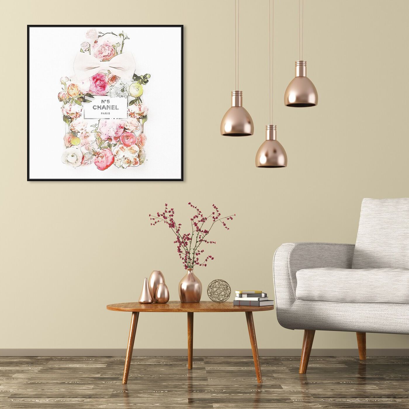 Oliver Gal 'Floral Perfume in Bloom' Fashion and Glam Wall Art