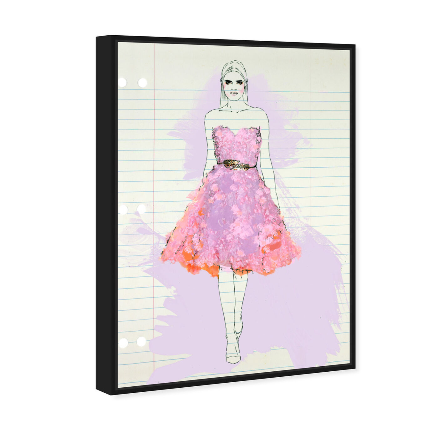 Angled view of Fashion Illustration 4 featuring fashion and glam and dress art.