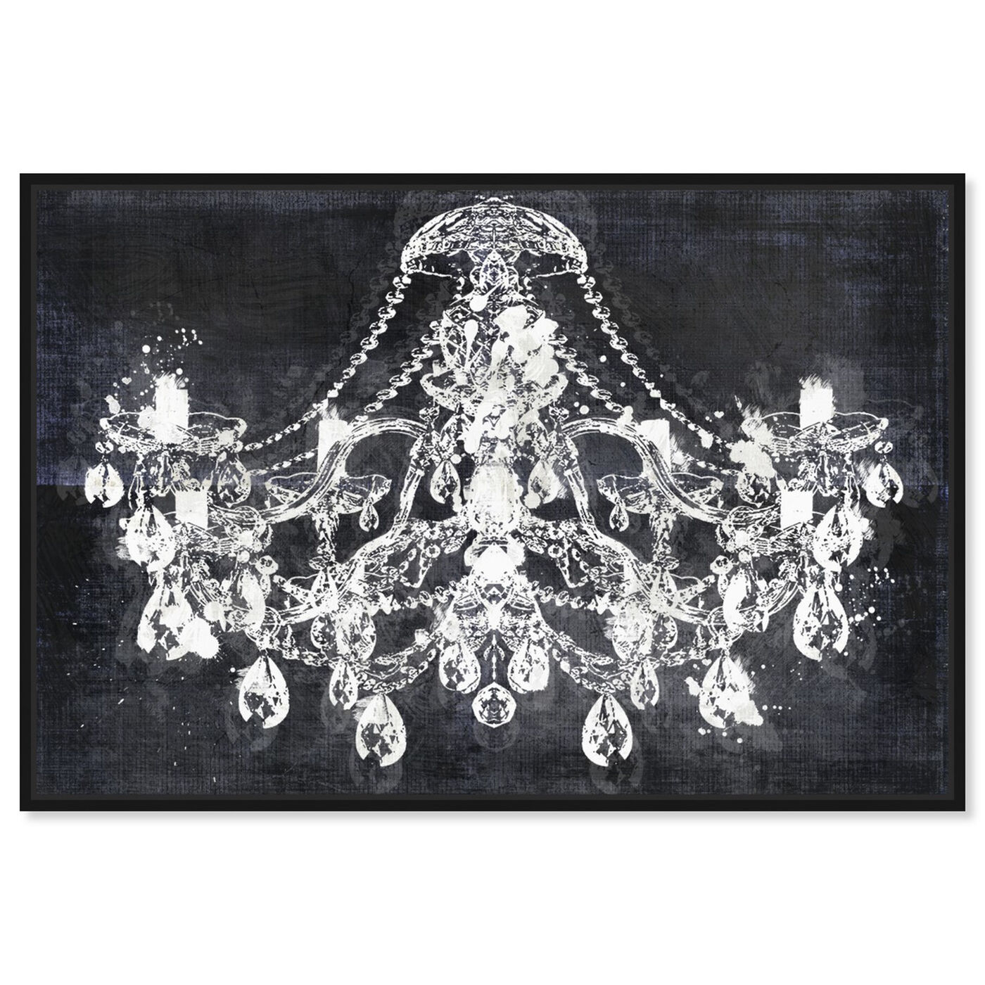 Front view of Midnight Diamonds featuring fashion and glam and chandeliers art.