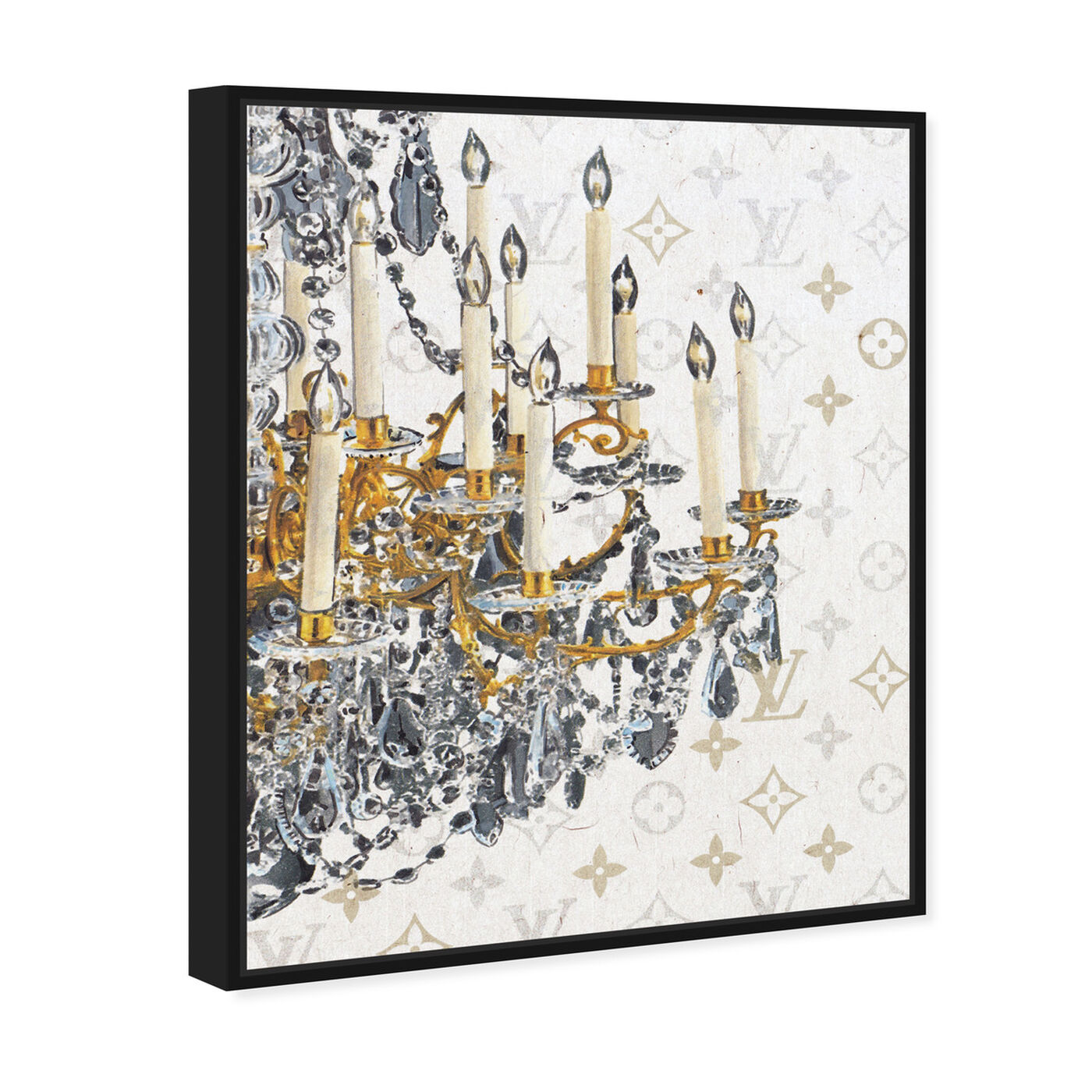 Angled view of Fancy Light II featuring fashion and glam and chandeliers art.