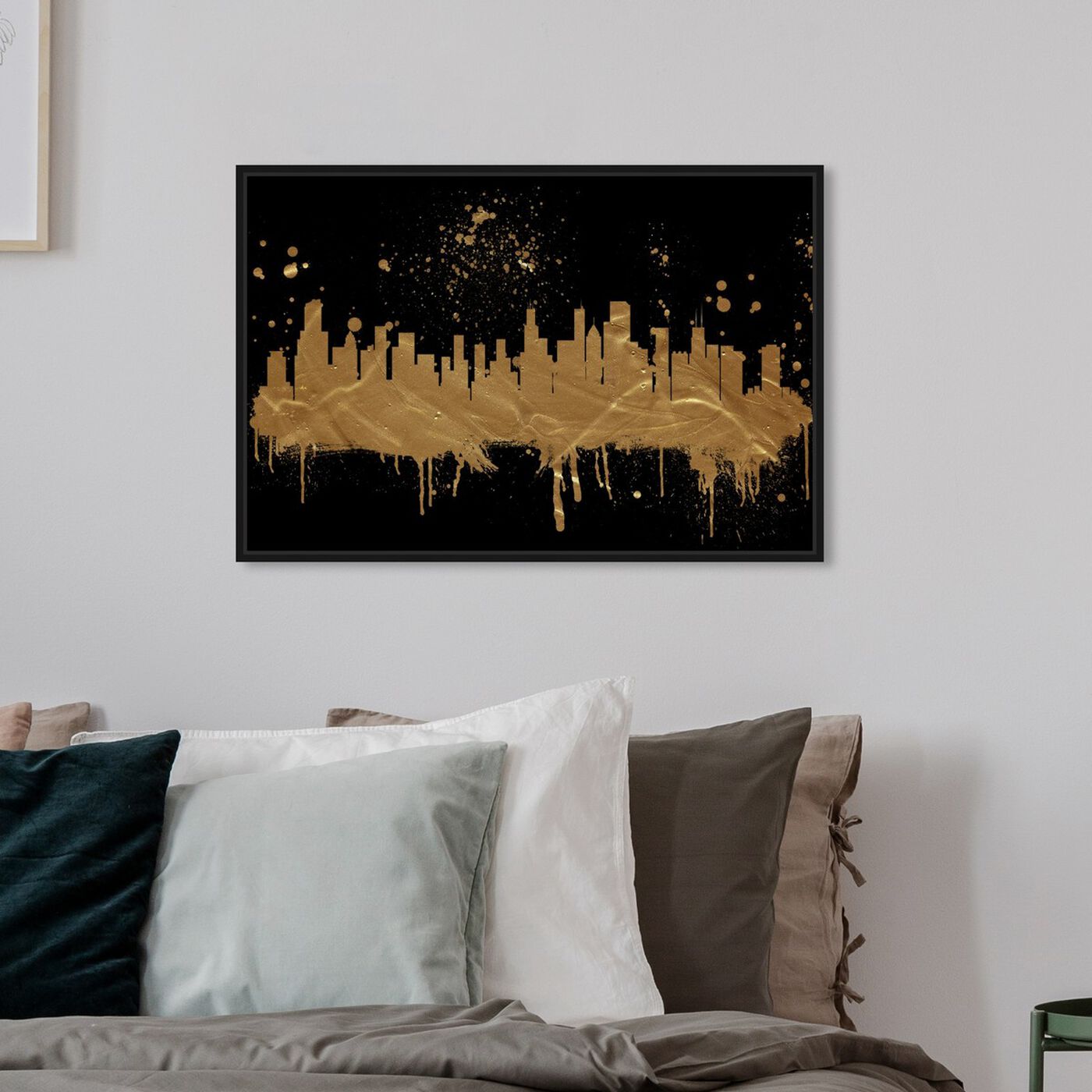 Hanging view of Chicago Skyline Two featuring cities and skylines and united states cities art.