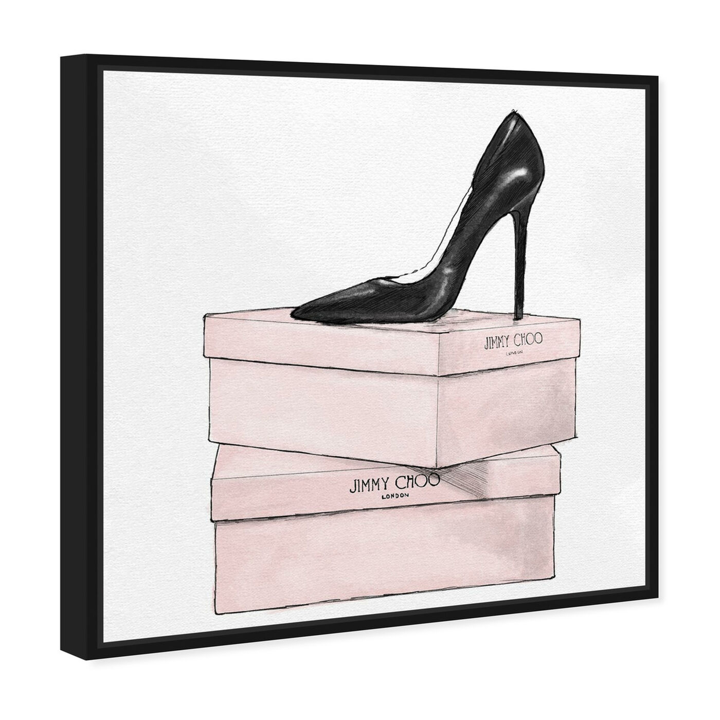 Angled view of The One Stiletto II featuring fashion and glam and shoes art.