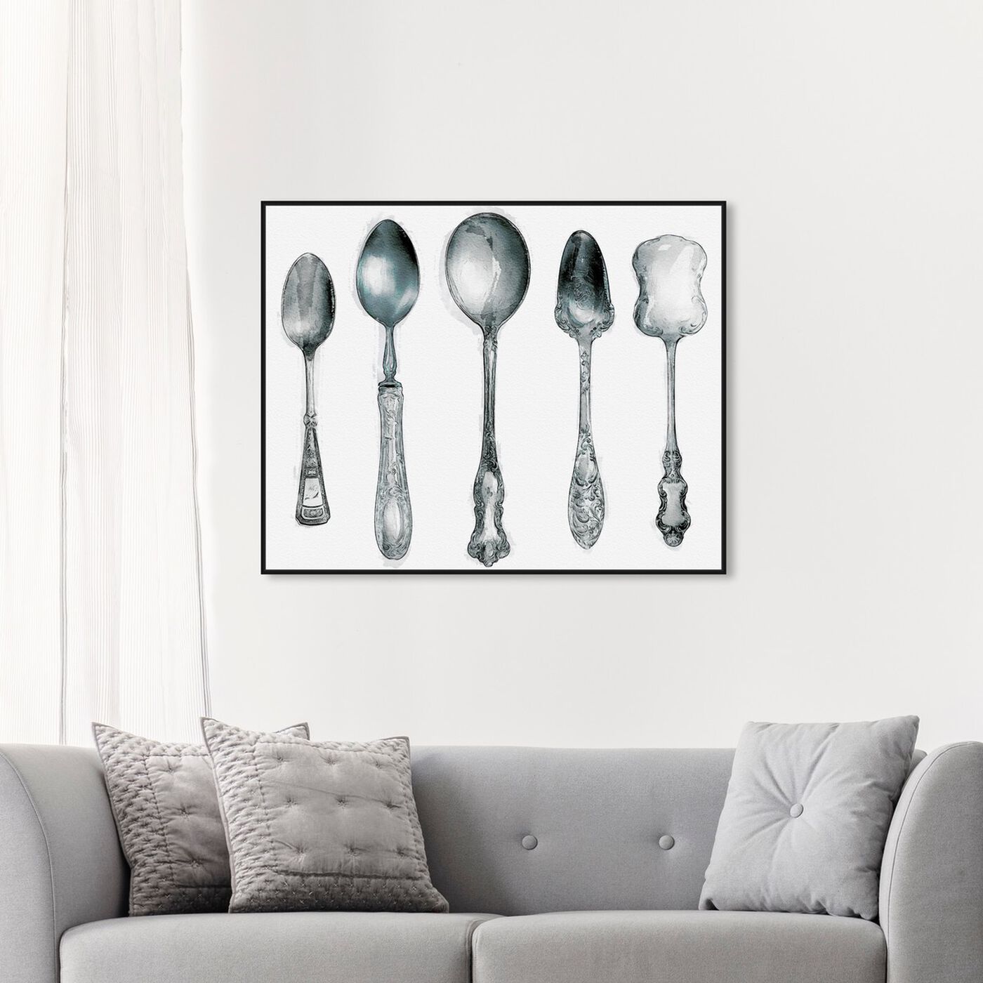 Hanging view of Vintage Spoon Collection featuring food and cuisine and cooking and chef art.