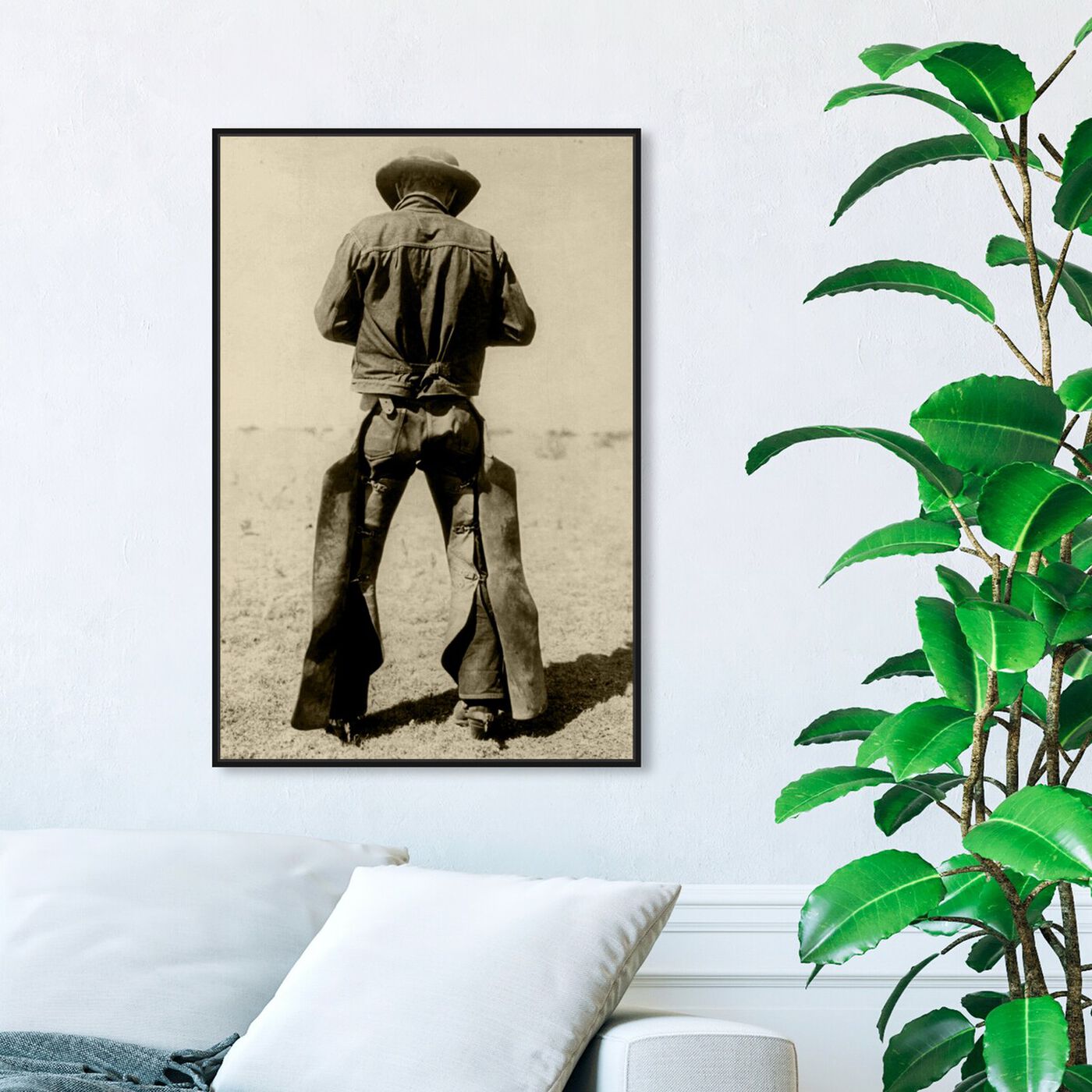 Hanging view of Cowboy II featuring people and portraits and professions art.