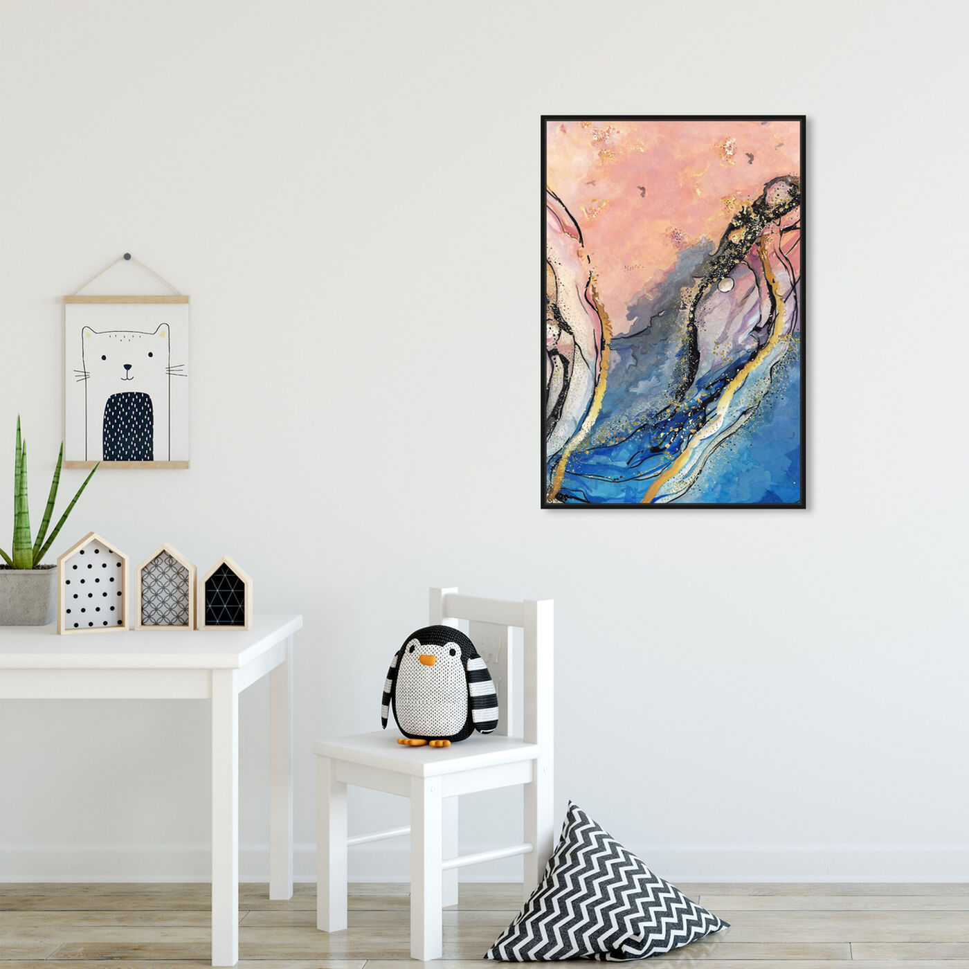 Hanging view of Abstract Layers I featuring abstract and textures art.