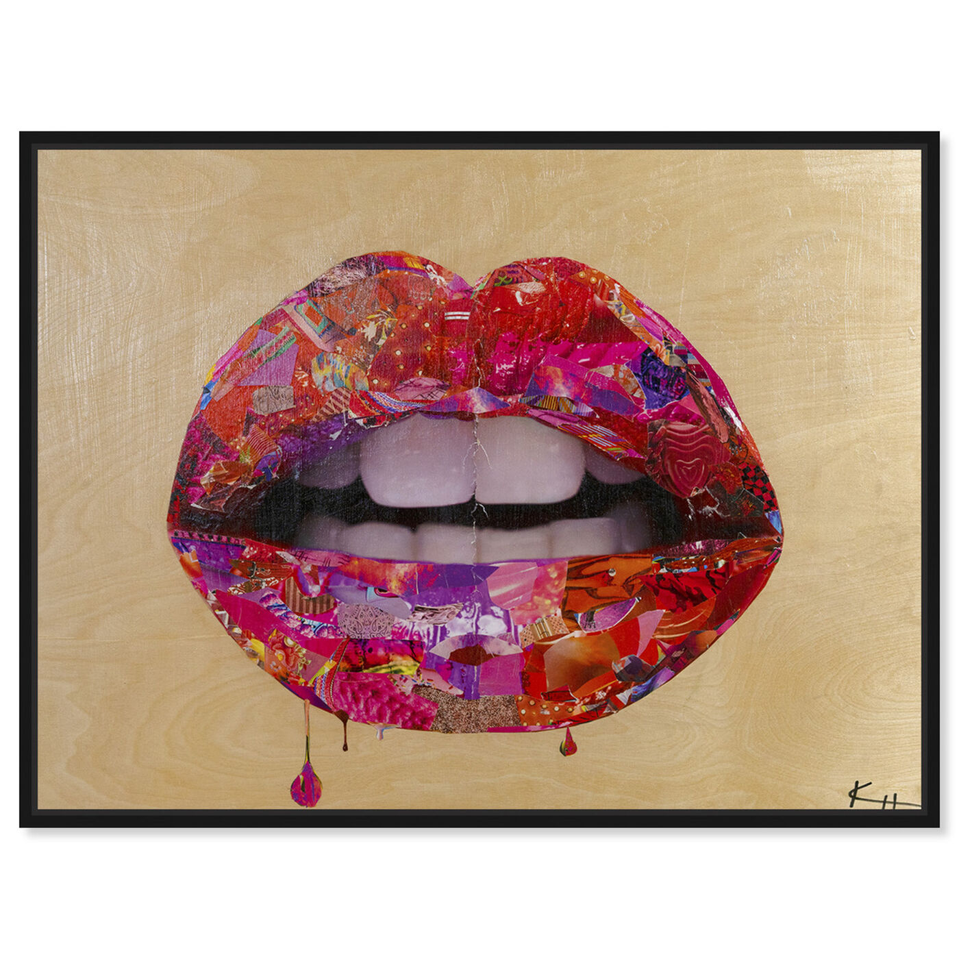 Front view of Katy Hirschfeld - Beauty Cherry Lips featuring fashion and glam and lips art.