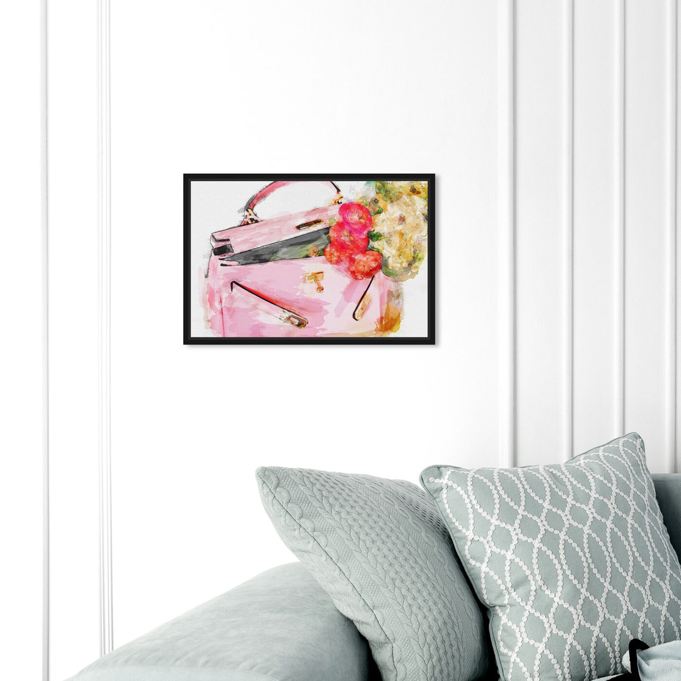 Hanging view of Blooming Love  featuring fashion and glam and handbags art.