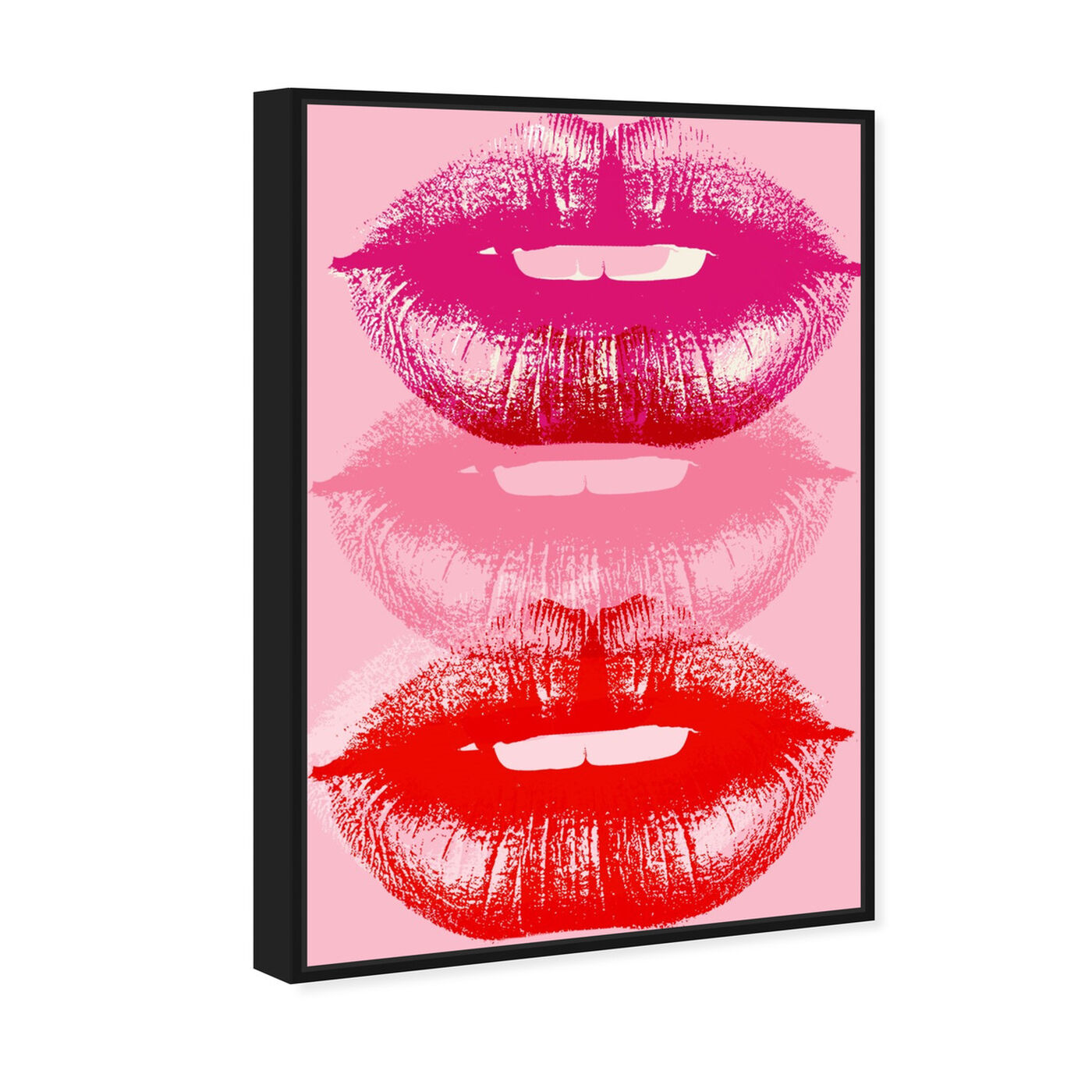 Angled view of Pop Art Lips Two featuring fashion and glam and lips art.