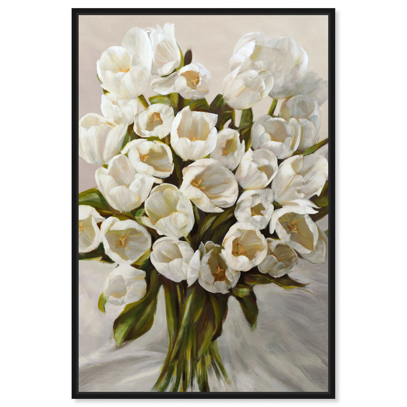 Front view of SAI - Elegant Tulips featuring floral and botanical and florals art.