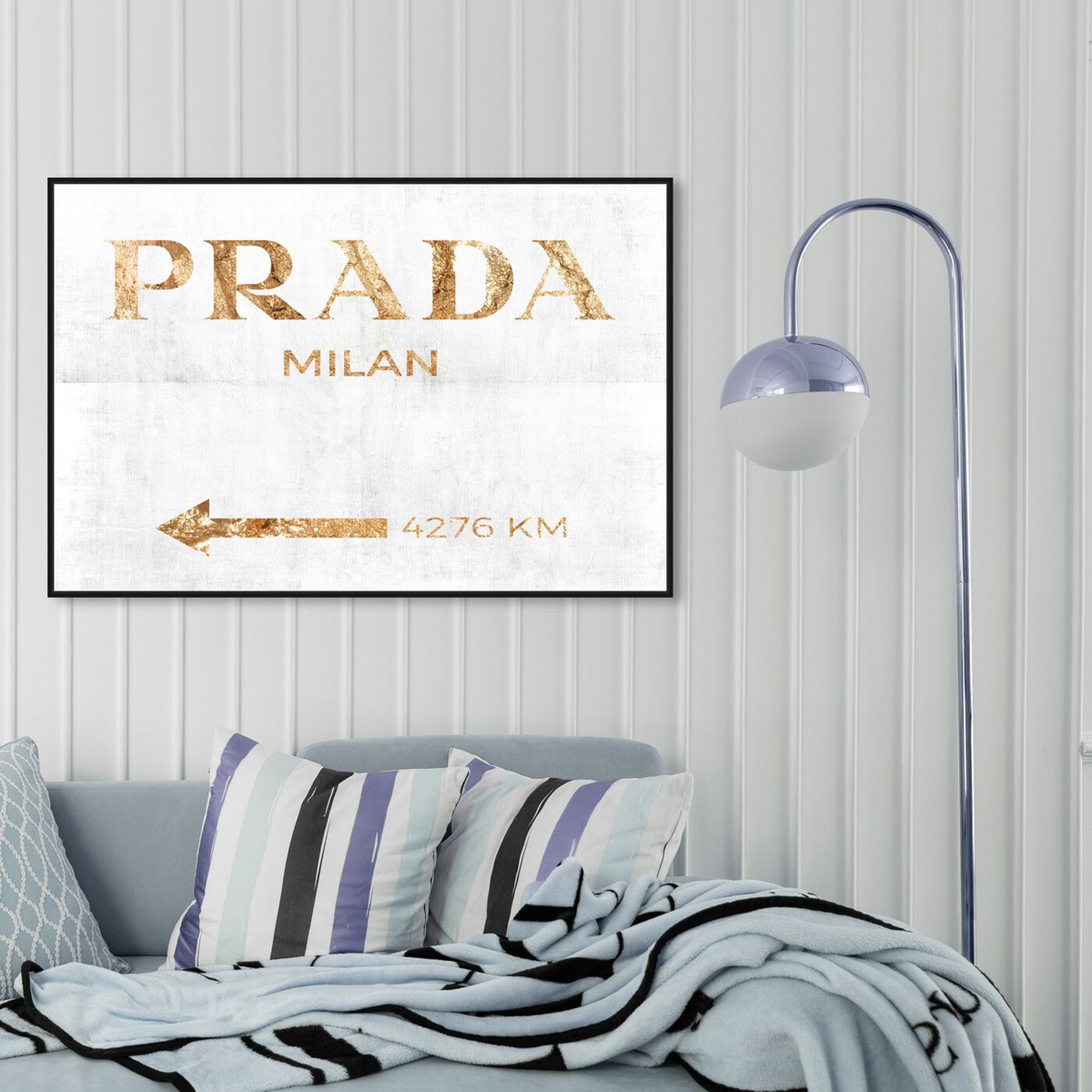 Hanging view of Milan Pure Inverse featuring fashion and glam and road signs art.