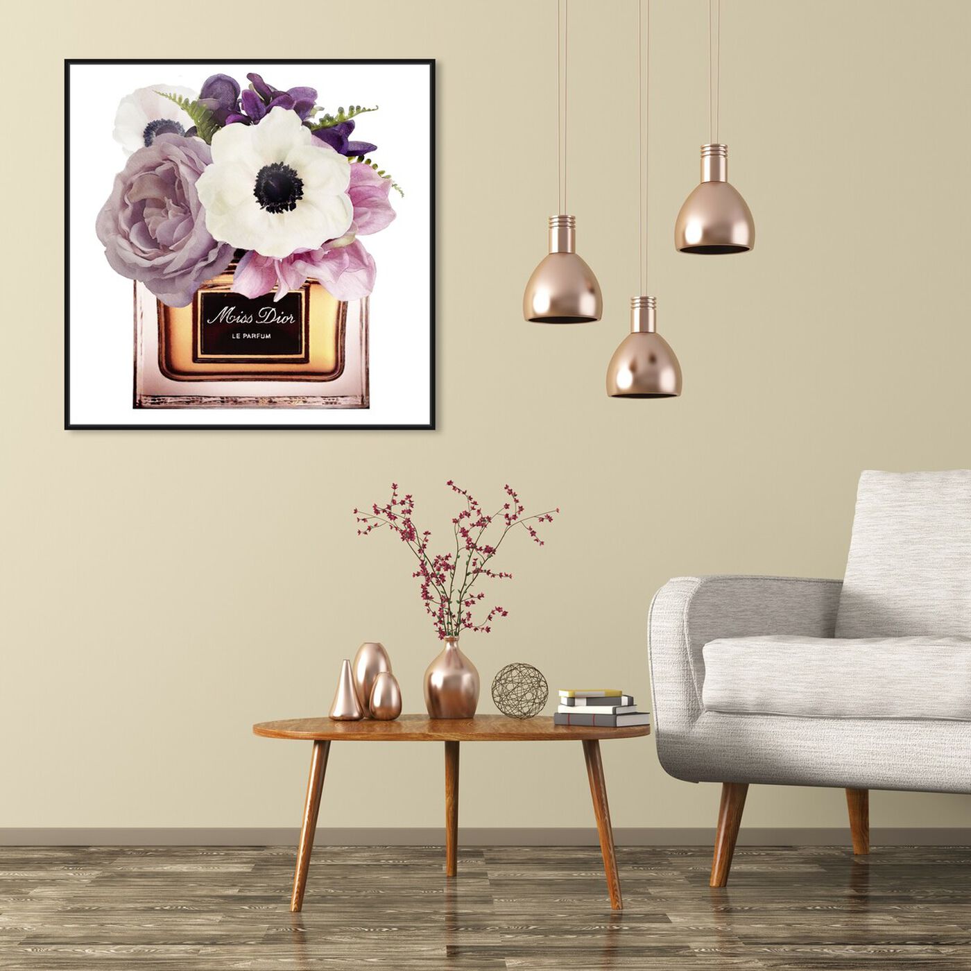 Hanging view of Night Anemone Perfume featuring fashion and glam and perfumes art.