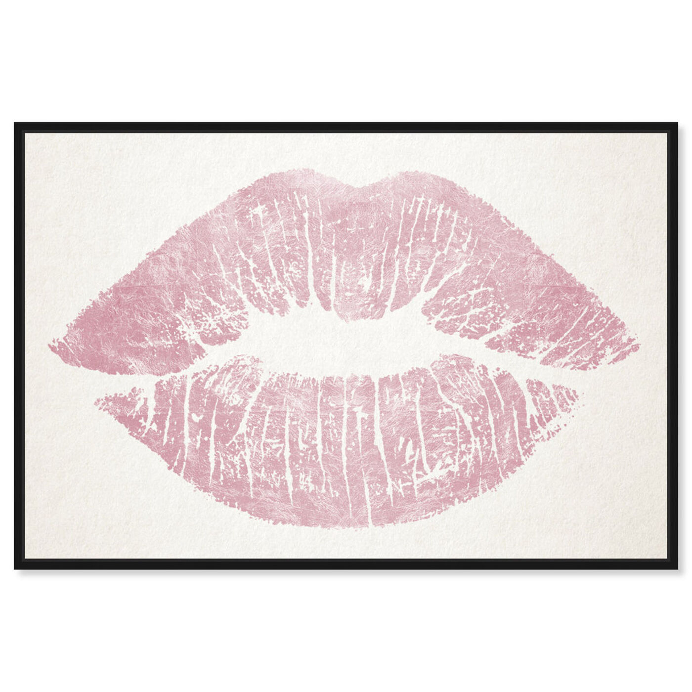 Front view of Solid Kiss Rose Quartz featuring fashion and glam and lips art.