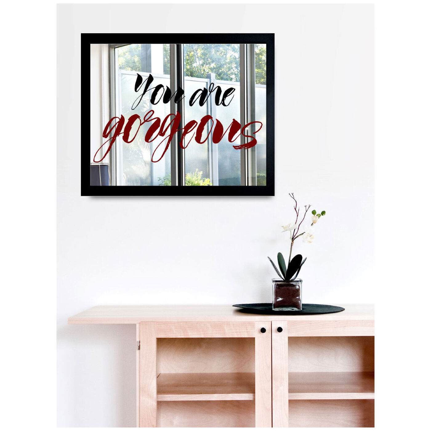 Hanging view of I Know featuring typography and quotes and beauty quotes and sayings art.