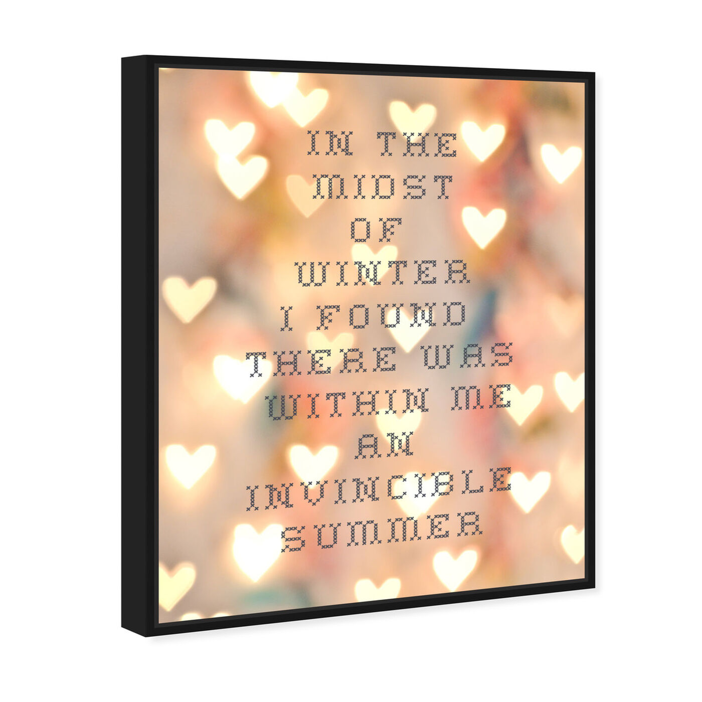 Angled view of Invincible Summer featuring typography and quotes and quotes and sayings art.