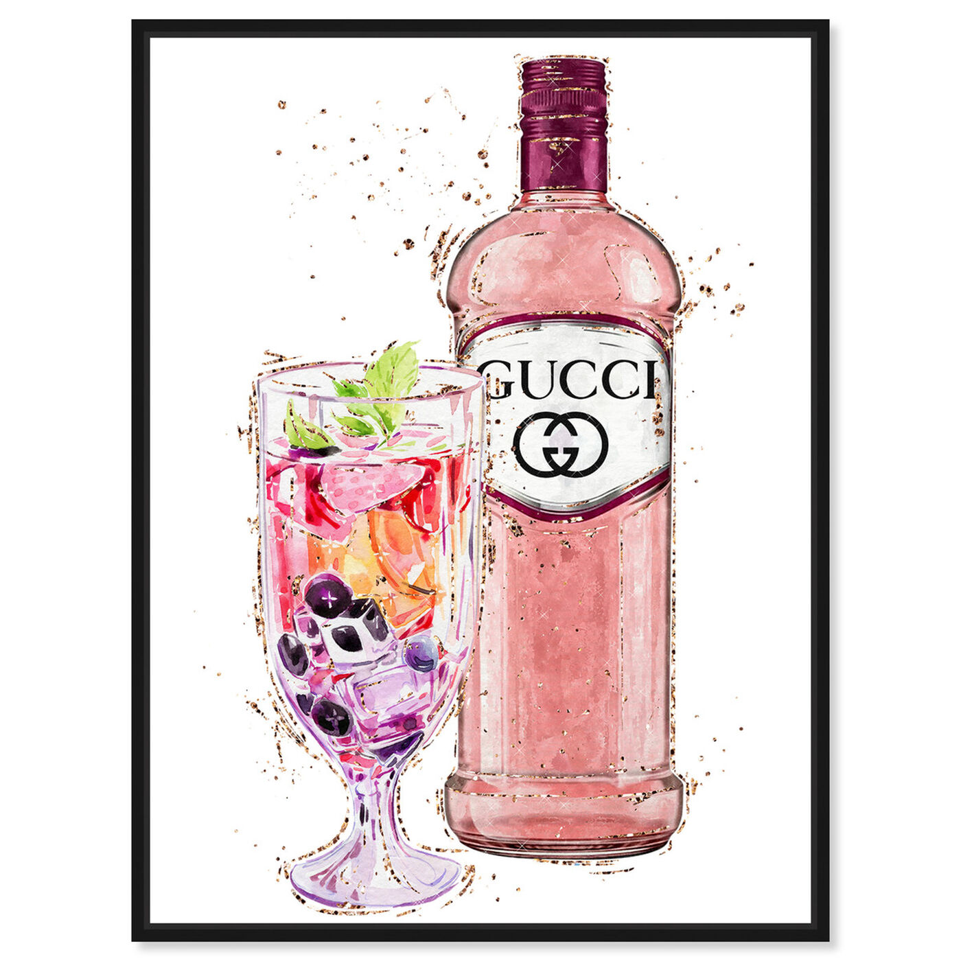 Front view of Italian Spritz featuring drinks and spirits and cocktails art.