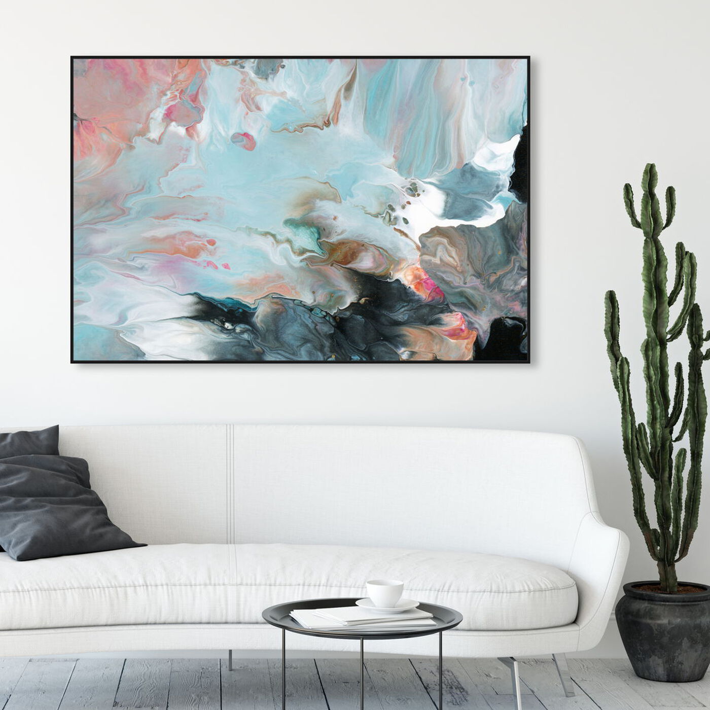 Hanging view of Dreaming in Colors featuring abstract and paint art.