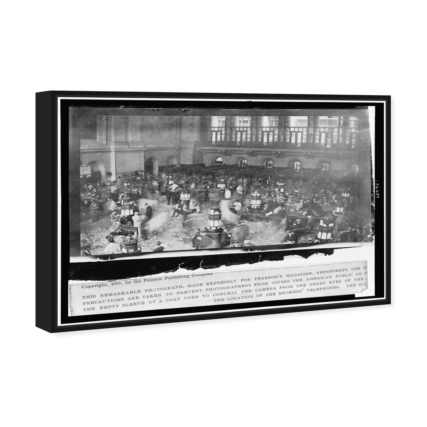 Angled view of Stock Market Secret 1907 featuring people and portraits and united states buildings art.
