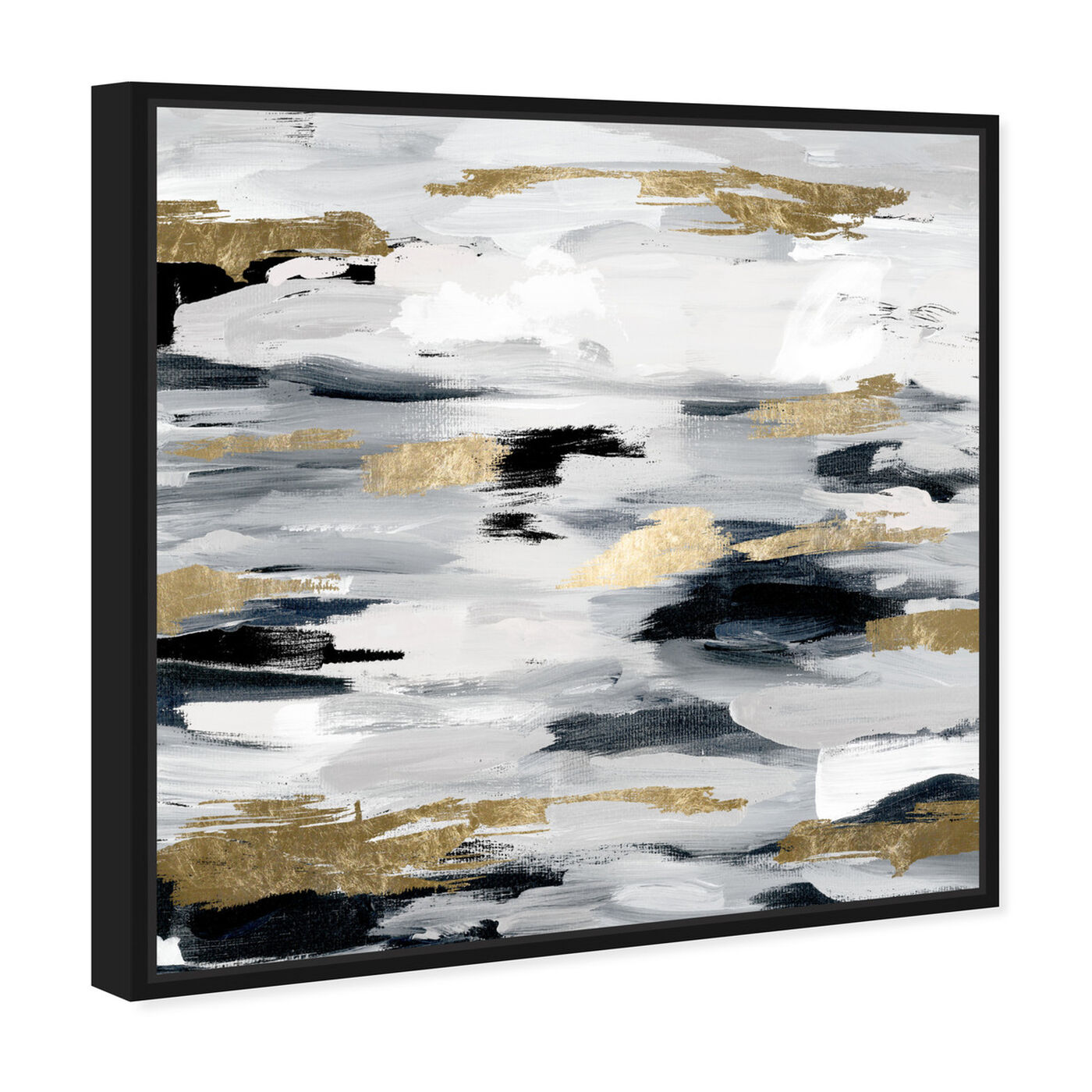 Angled view of Smoke On The Water Night featuring abstract and paint art.