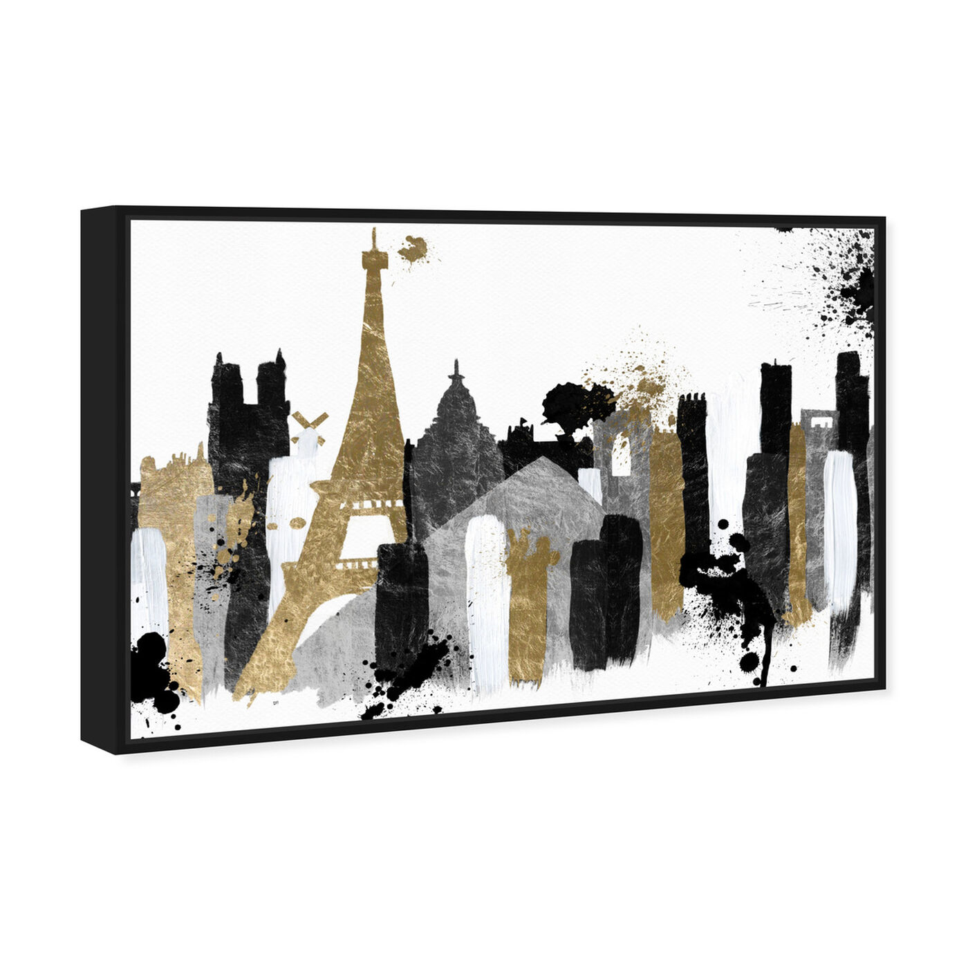 Angled view of Glamorous Paris featuring abstract and paint art.