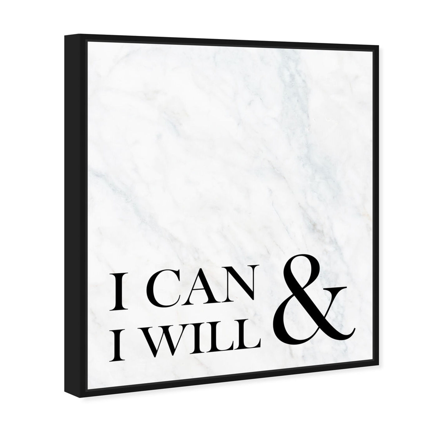 Angled view of Can Will featuring typography and quotes and motivational quotes and sayings art.