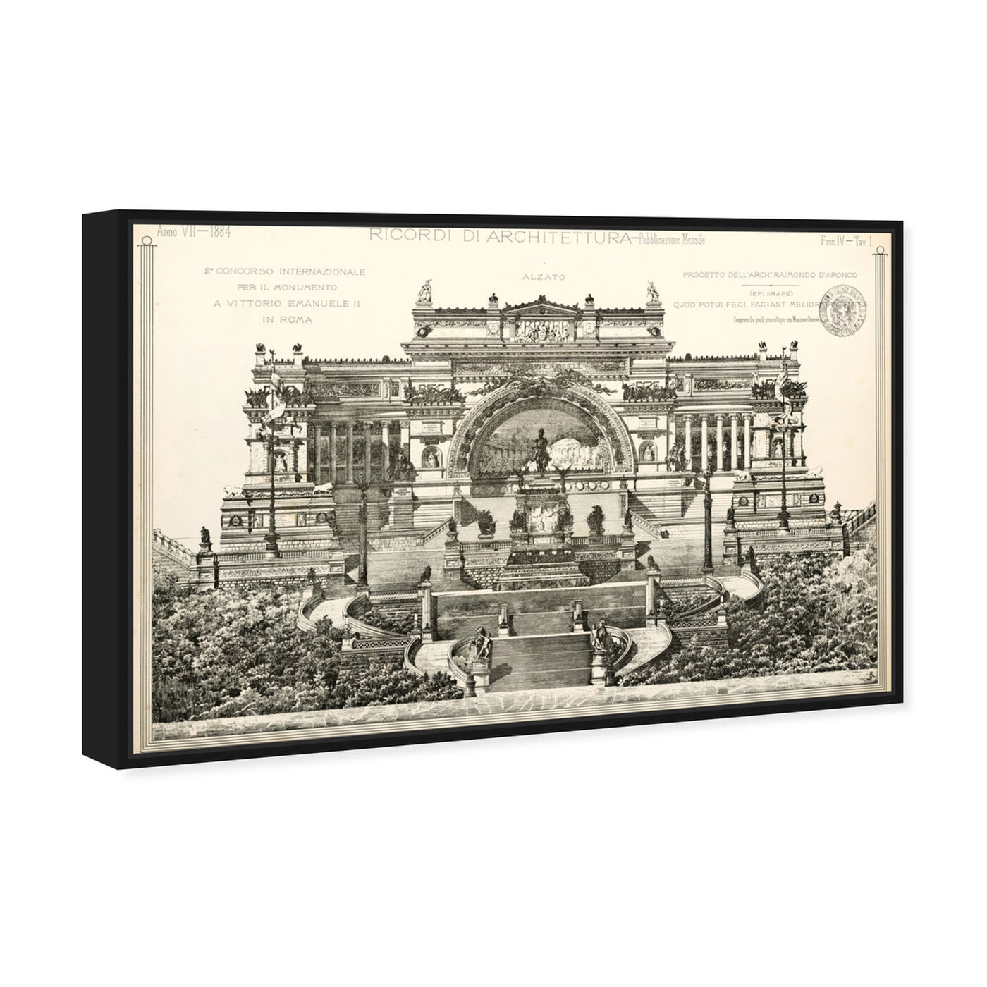 Angled view of Alzato - The Art Cabinet featuring architecture and buildings and european buildings art.