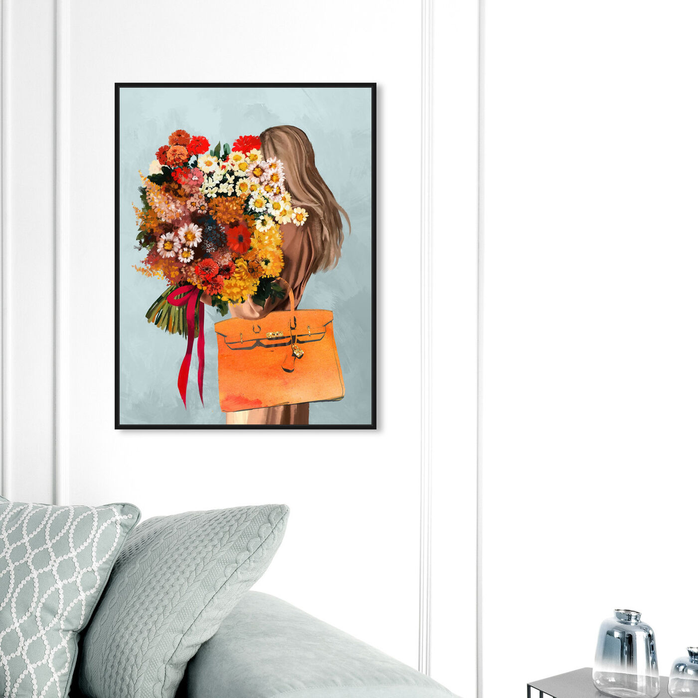 Hanging view of Autumn Bouquet featuring fashion and glam and handbags art.