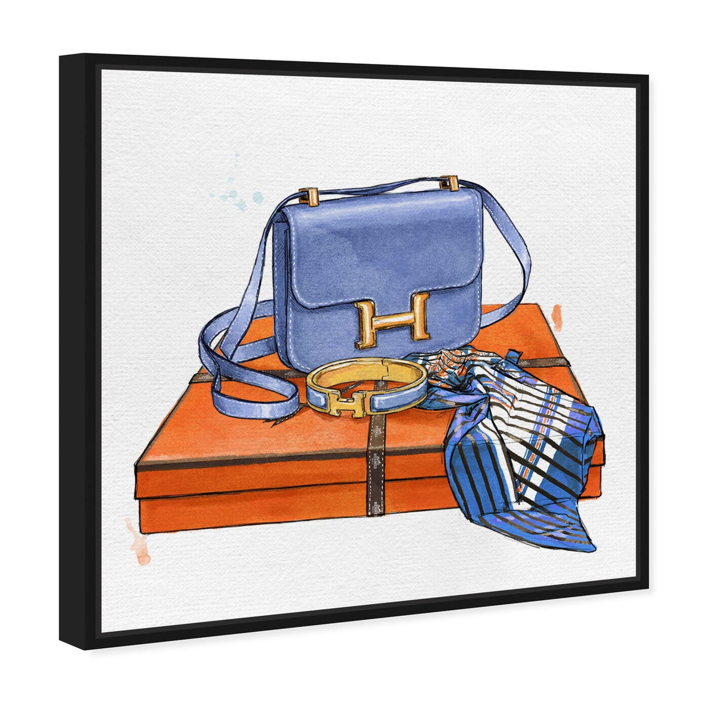 Angled view of My Bag Collection VI featuring fashion and glam and handbags art.