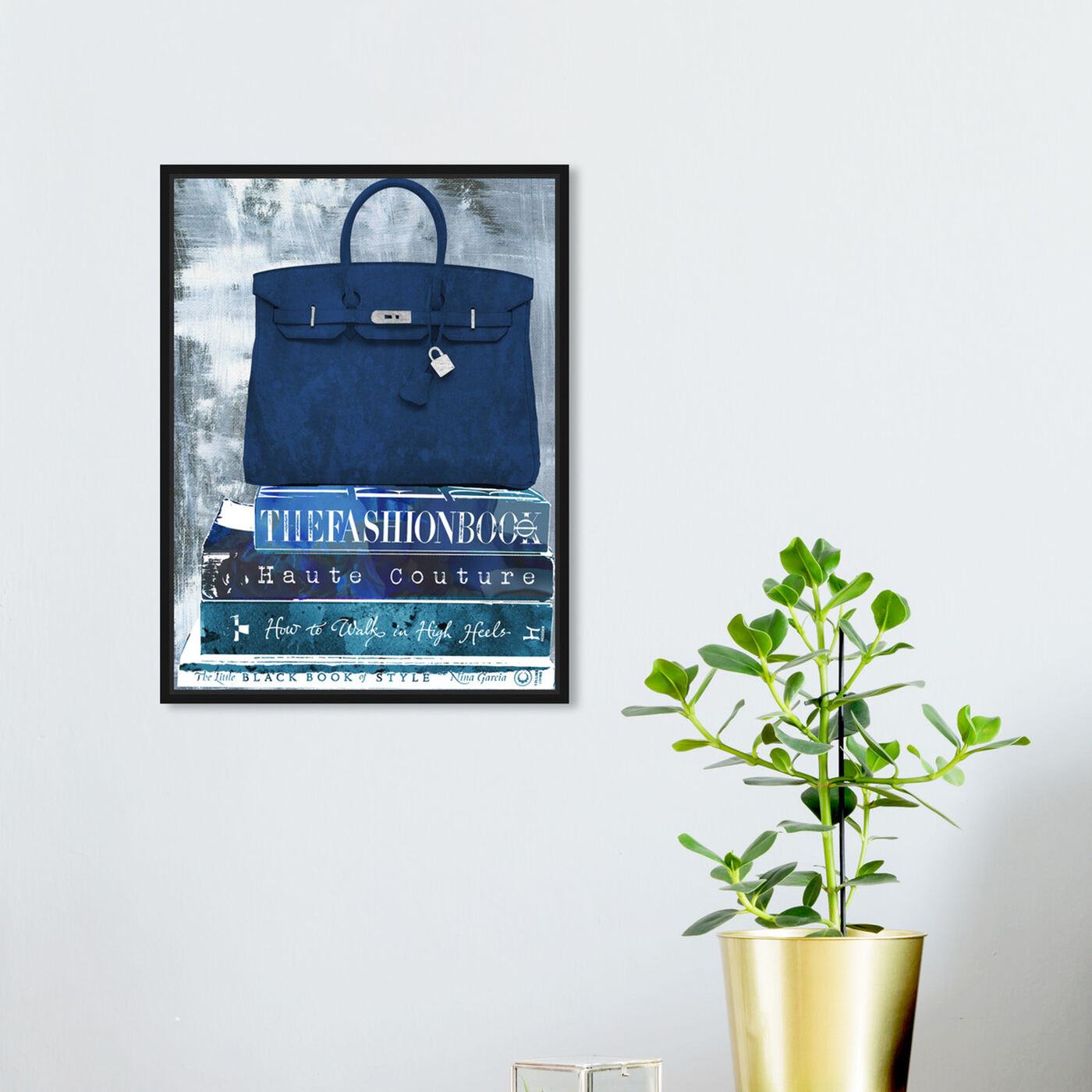 Hanging view of Fashion A to Z featuring fashion and glam and books art.